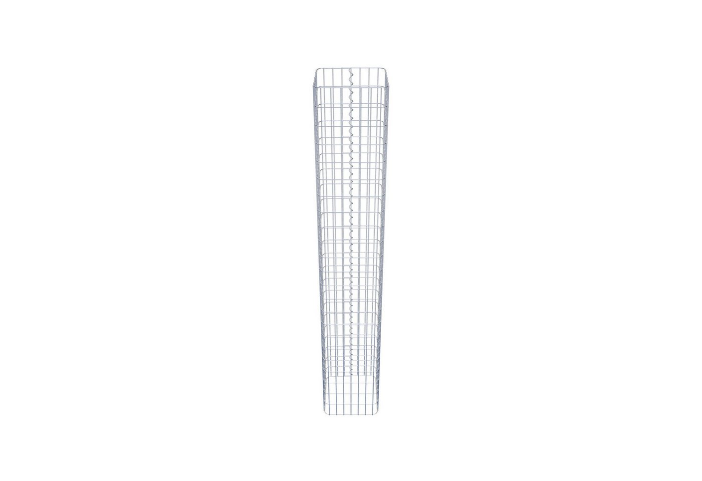 Thumbnail - Gabiona Steinsäule Gabionensäule eckig 37 cm x 37 cm, 230 cm Höhe, MW 5 cm x 10 cm, (Gabionensäule eckig 37 cm x 37 cm, ...