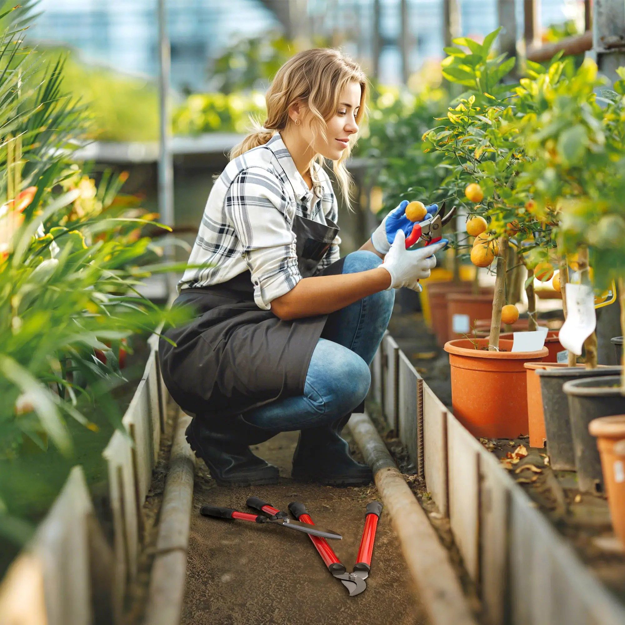 BlingBin Heckenschere 3-teiliges Gartenscheren-Set – Heckenschere, Astscher günstig online kaufen