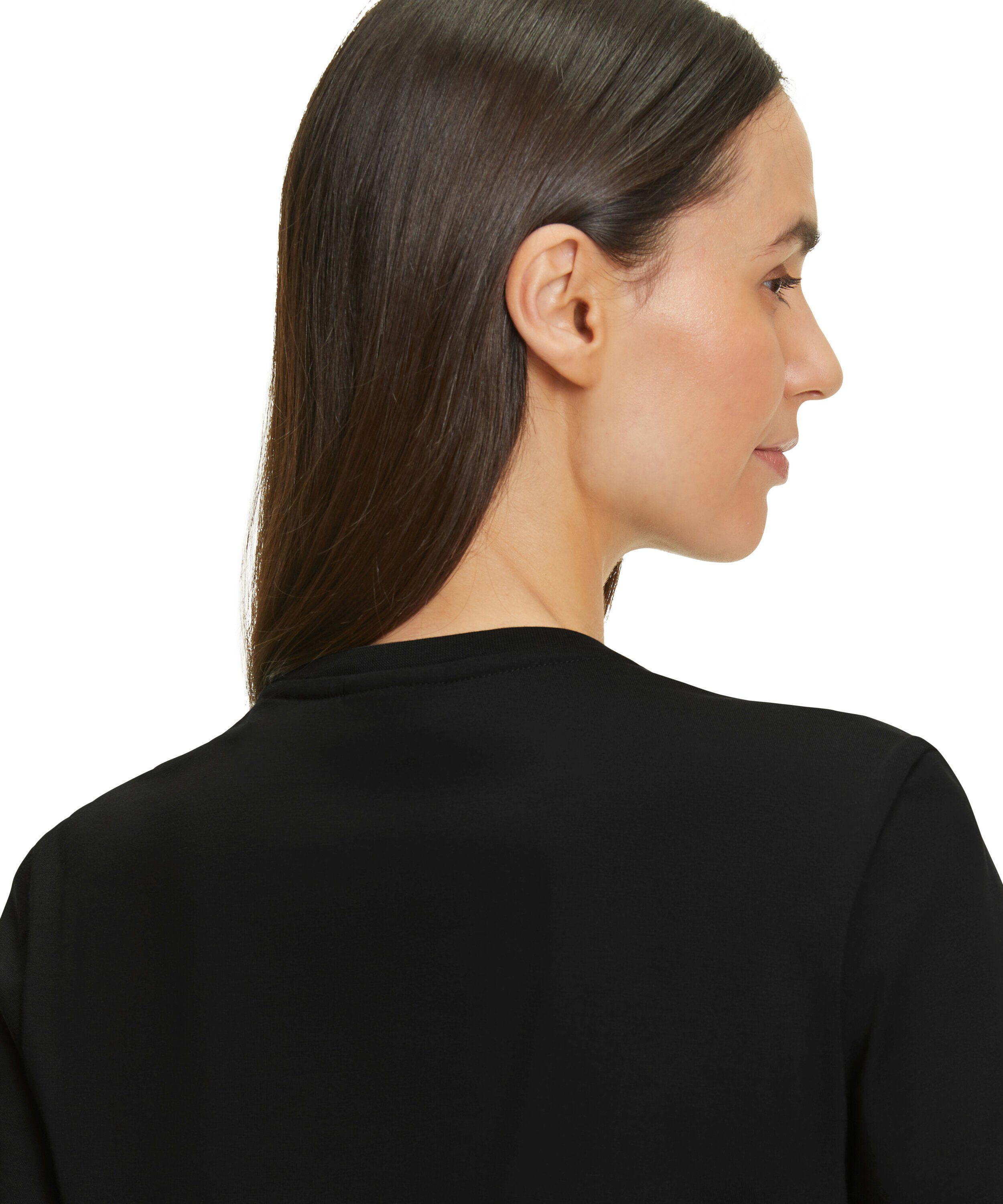 FALKE hochwertiger aus T-Shirt black (3000) Pima-Baumwolle (1-tlg)