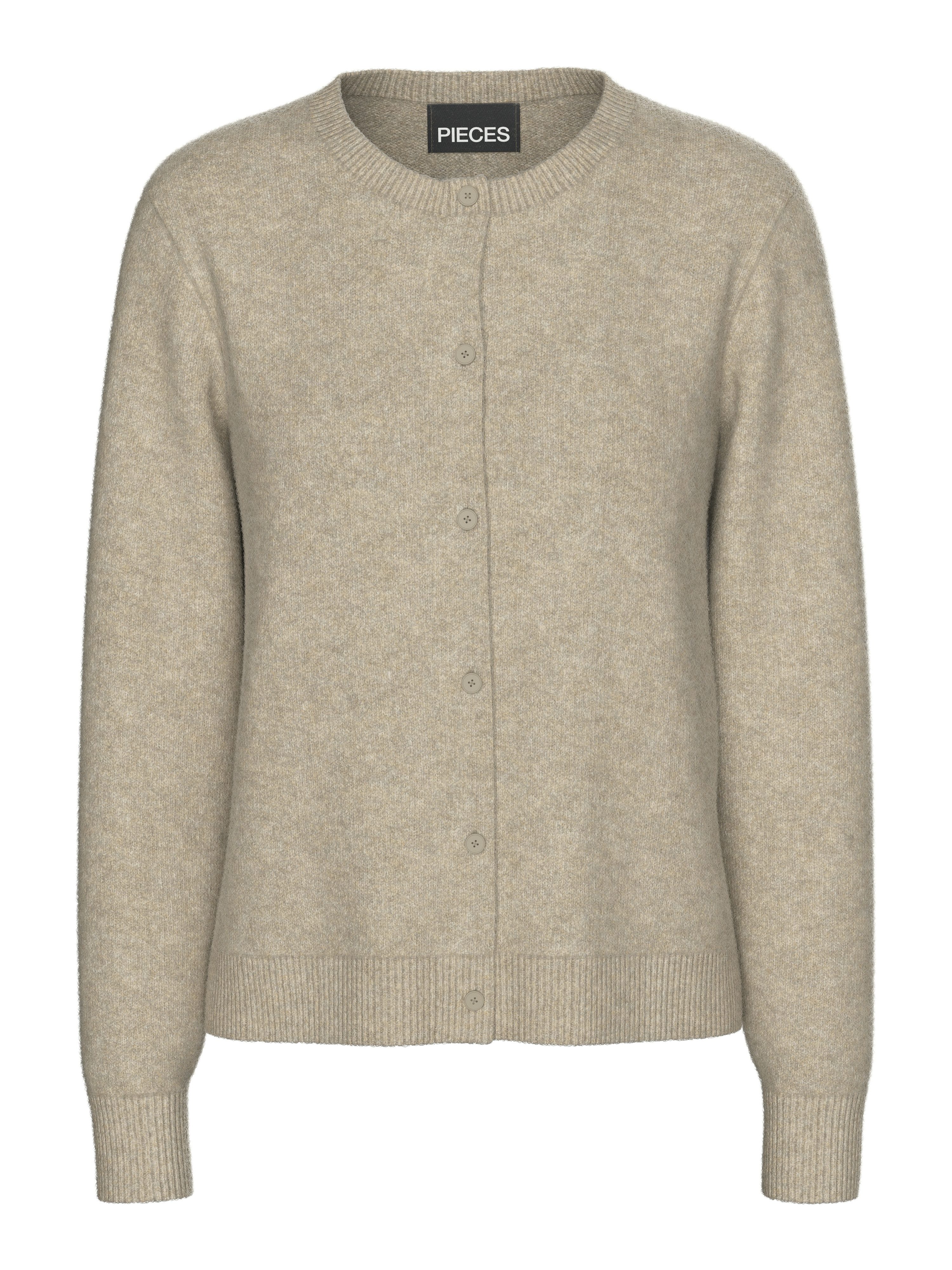 pieces Strickjacke PCMALOU LS KNIT CARDIGAN NOOS BC Materialmix, slim fit – Bild 4 von 5