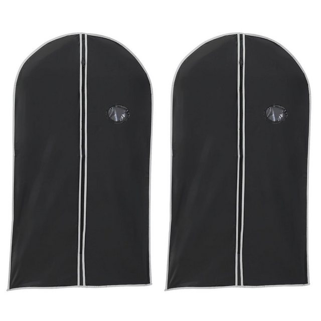 HAC24 Kleidersack “Kleiderhülle Schutzhülle Kleidersack Aufbewahrungs Hülle Kleiderschutz” (Set, 2 St., 100 x 60 cm) mit Reißverschluss & Sichtfenster Schutzhülle