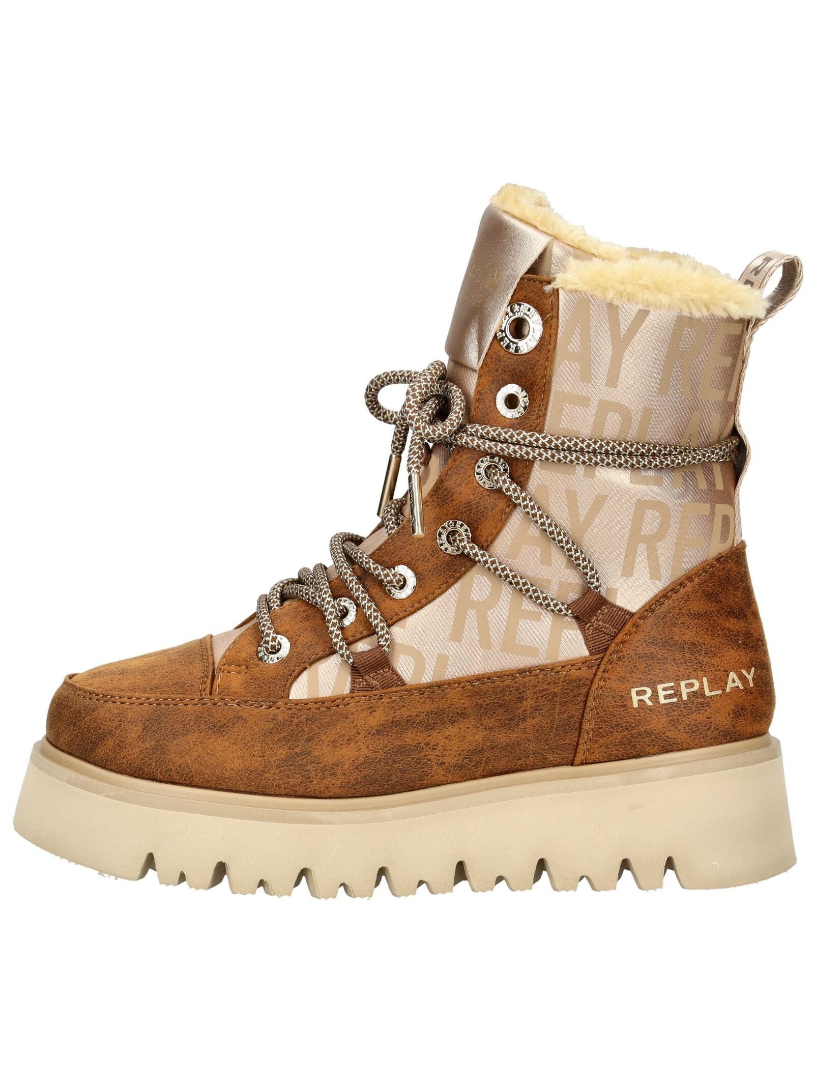 Replay Replay Stiefelette Lederimitat Schnürstiefelette günstig online kaufen