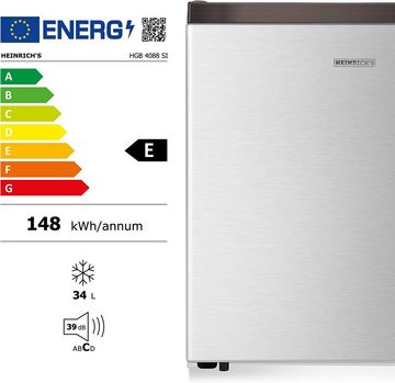 Heinrich´s Gefrierschrank Mini Freezer HGB 4088, 51 cm hoch, 44 cm breit, Gefrierbox, 39db, Freezer 34L perfekt Tiefkühlen