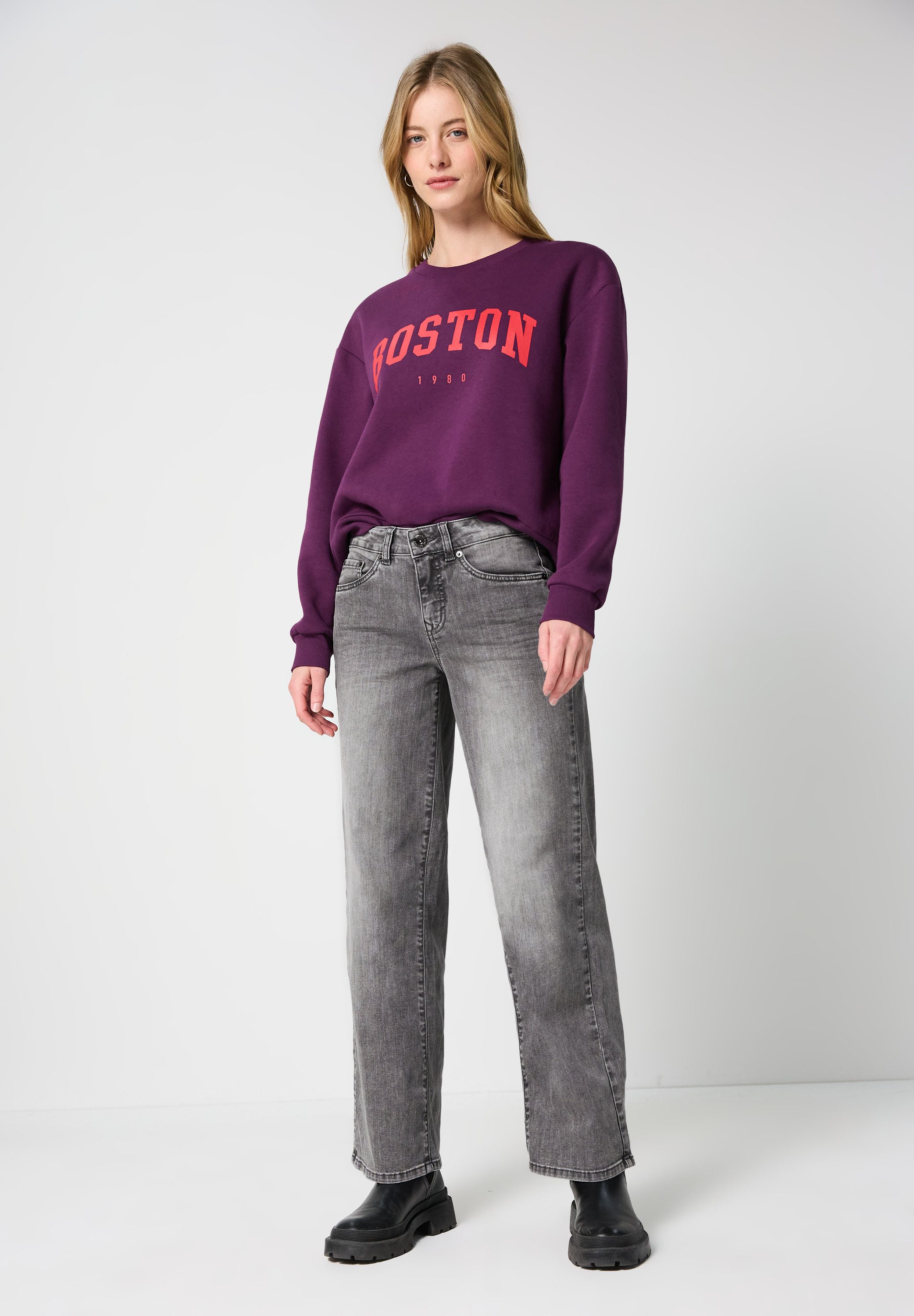 STREET ONE Weite Jeans 5-Pocket-Style