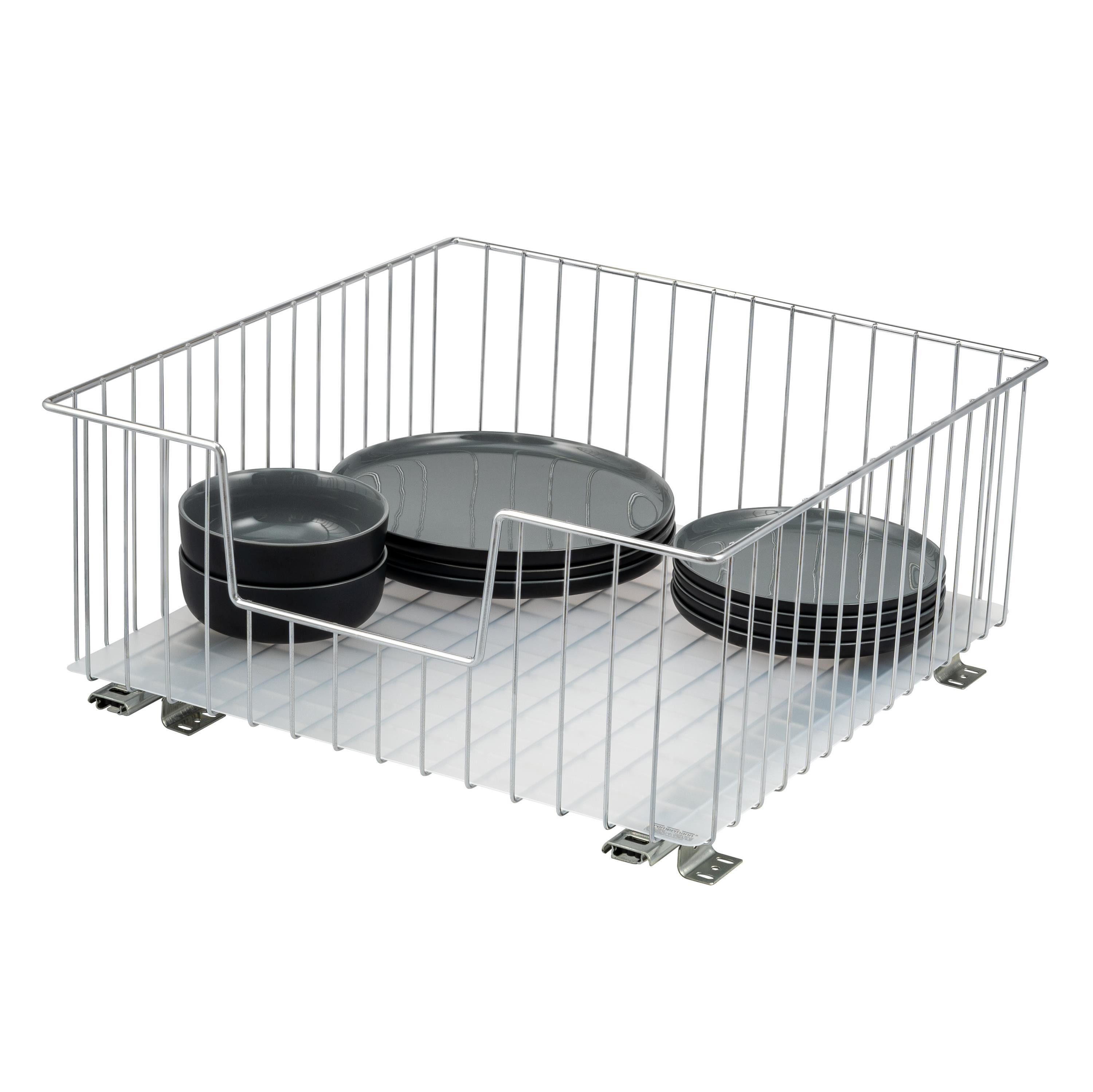 bremermann Teleskopauszug Schrank-Korbauszug 50 cm Breite, mit Einlegeboden