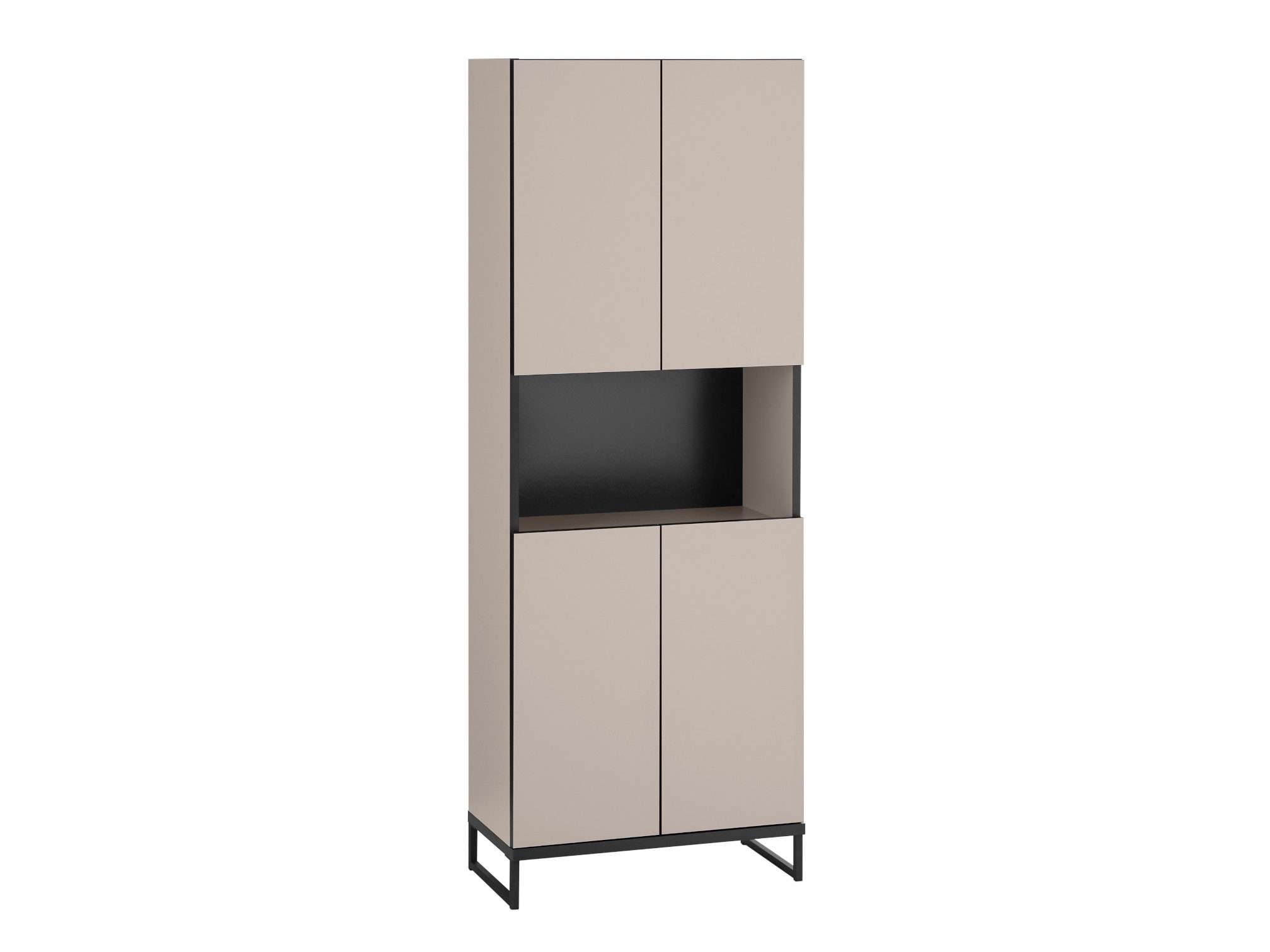 moebel-dich-auf Hochschrank VENEZIA (breiter Badezimmer Wandschrank in kaschmir 60 cm breit)