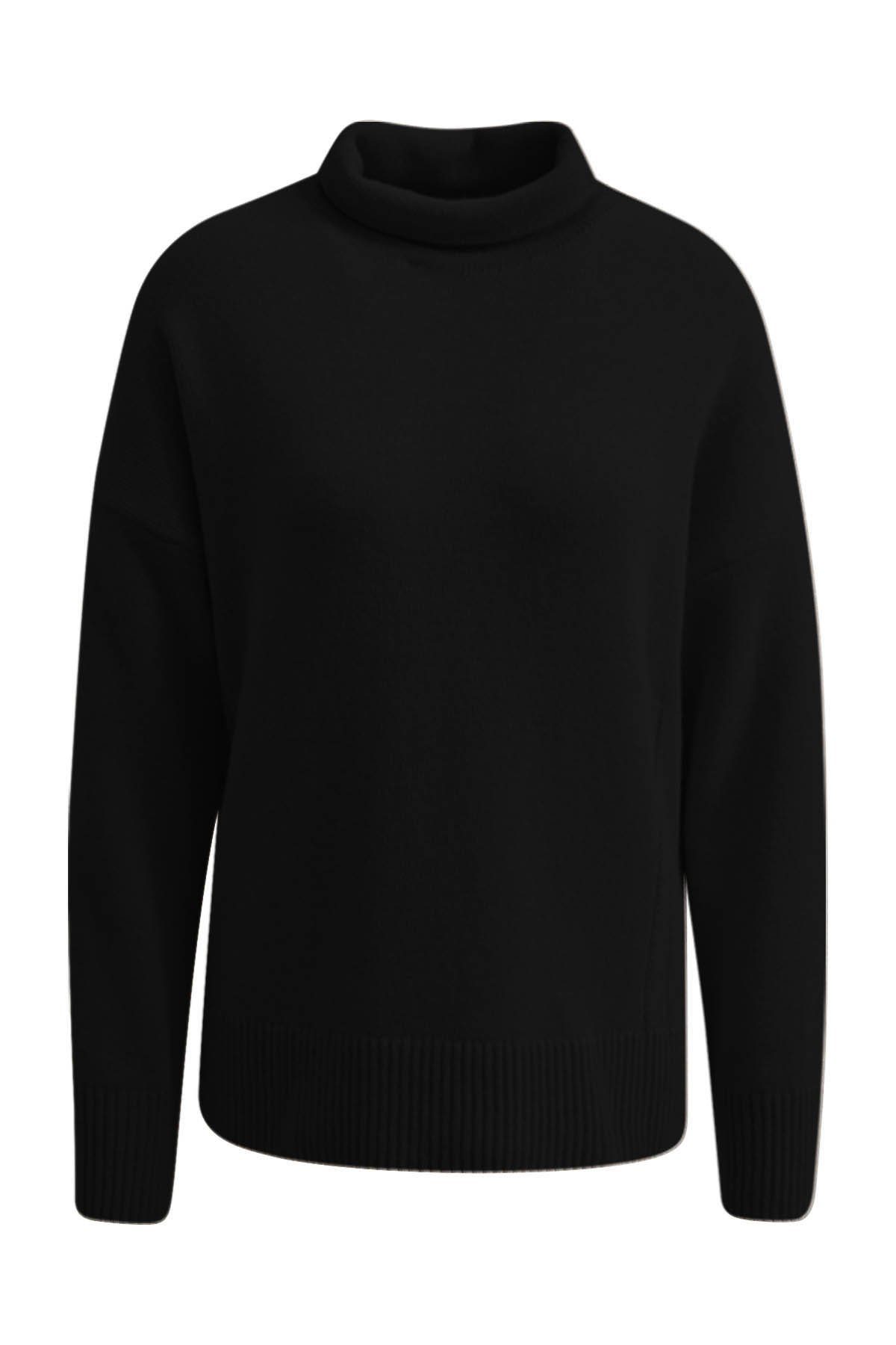 Strickpullover mit Stehkragen