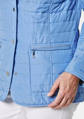 GOLDNER Steppjacke Kurzgröße: Leichte Druck-Steppjacke zum wenden