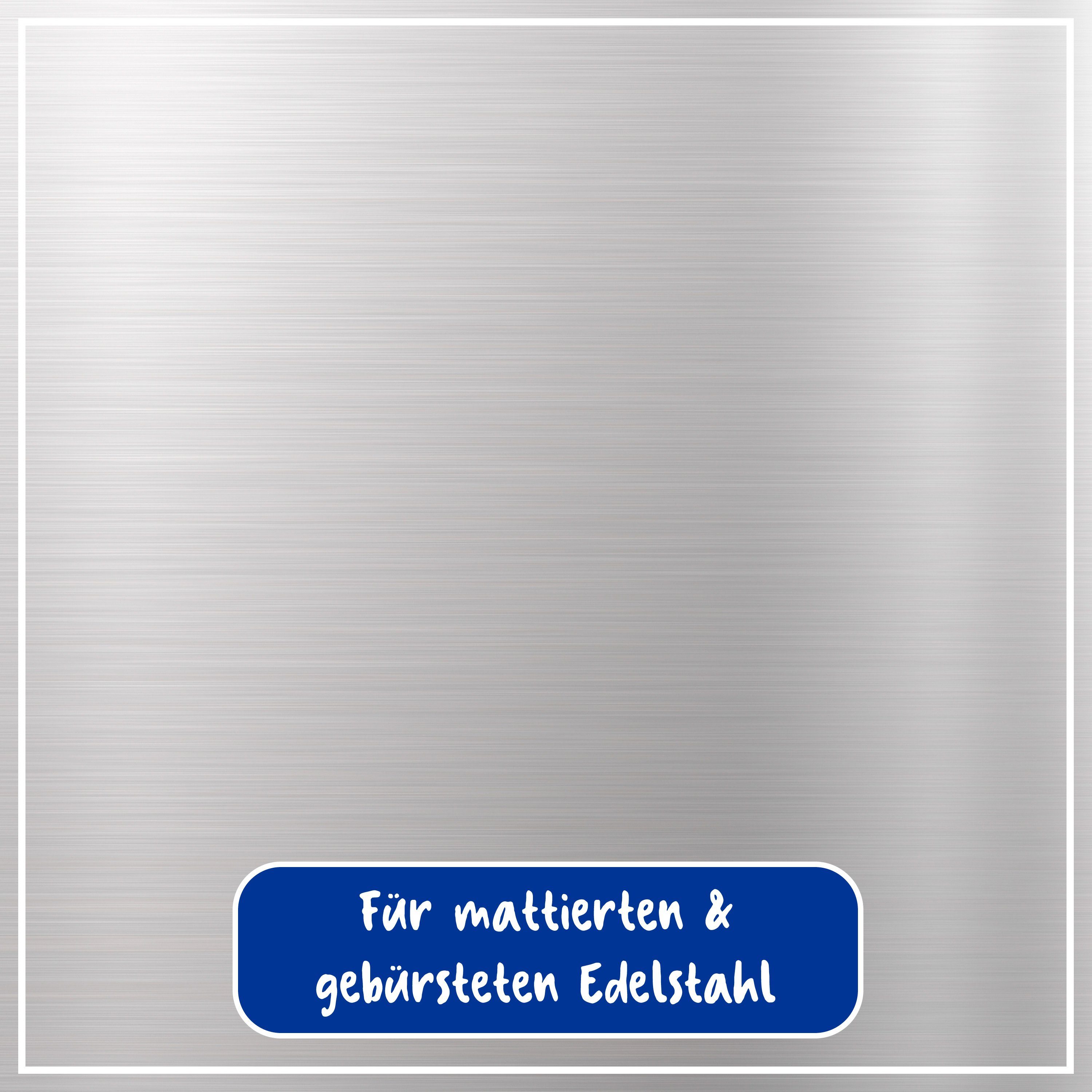 poliboy Edelstahl Pflege matt - für Aluminium oder Edelstahl - 200 ml Edelstahlreiniger (reinigt gründlich und schonend - Made in Germany)