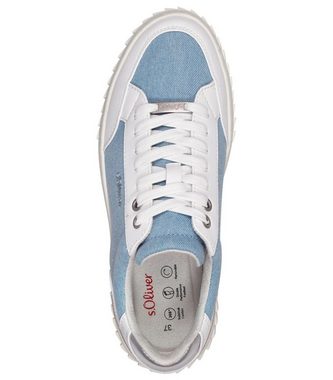 s.Oliver Sneaker Lederimitat/Textil Plateausneaker