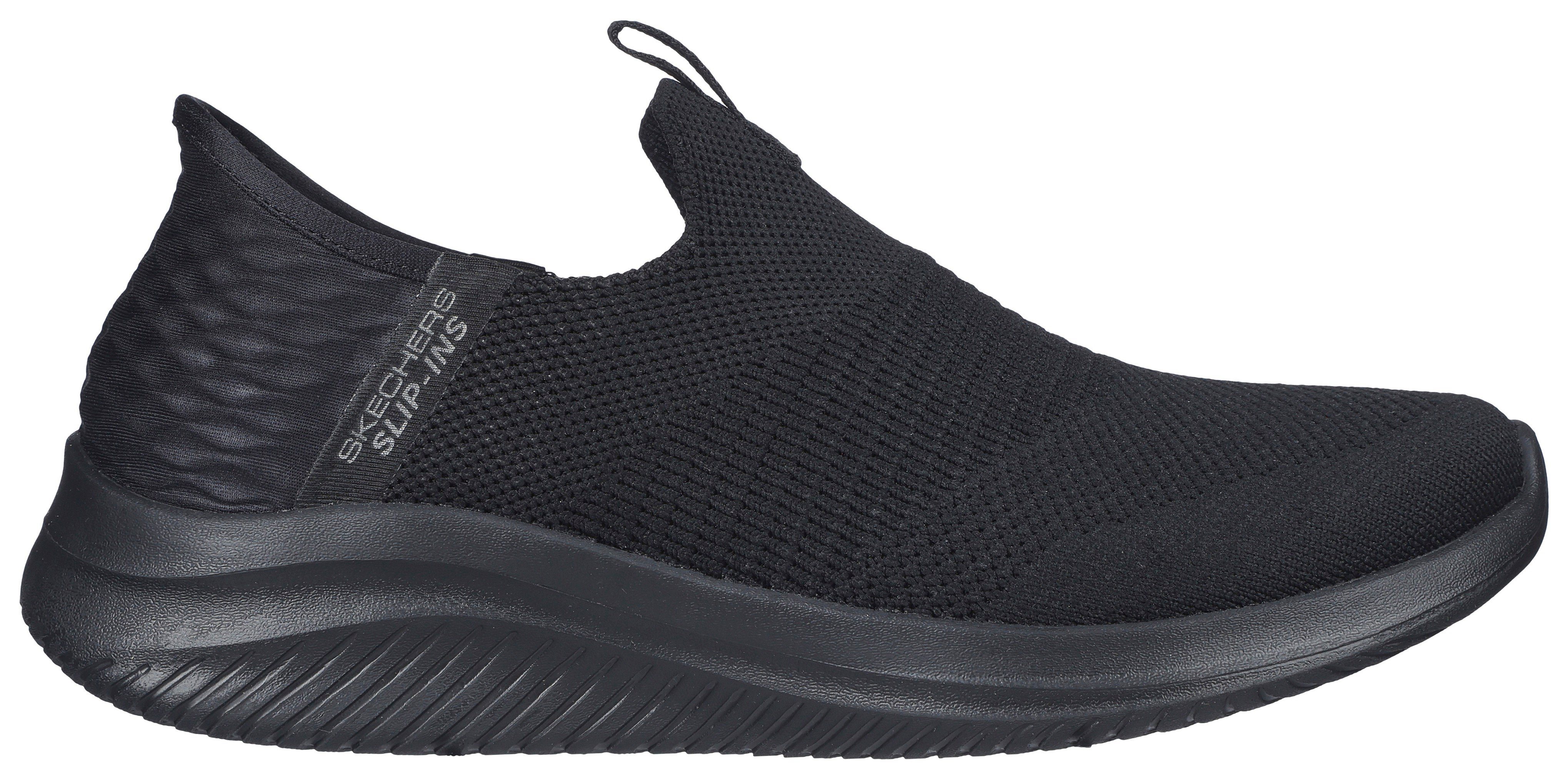Skechers Slip-Ins leichten Sneaker FLEX 3.0-COZY Einstieg einen für Slip-On mit schwarz ULTRA STREAK
