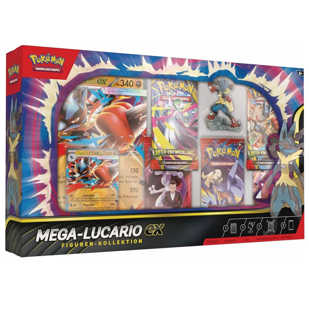 POKÉMON Sammelkarte Mega-Lucario Figuren-Kollektion Pokemon Sammel-Karten deutsch