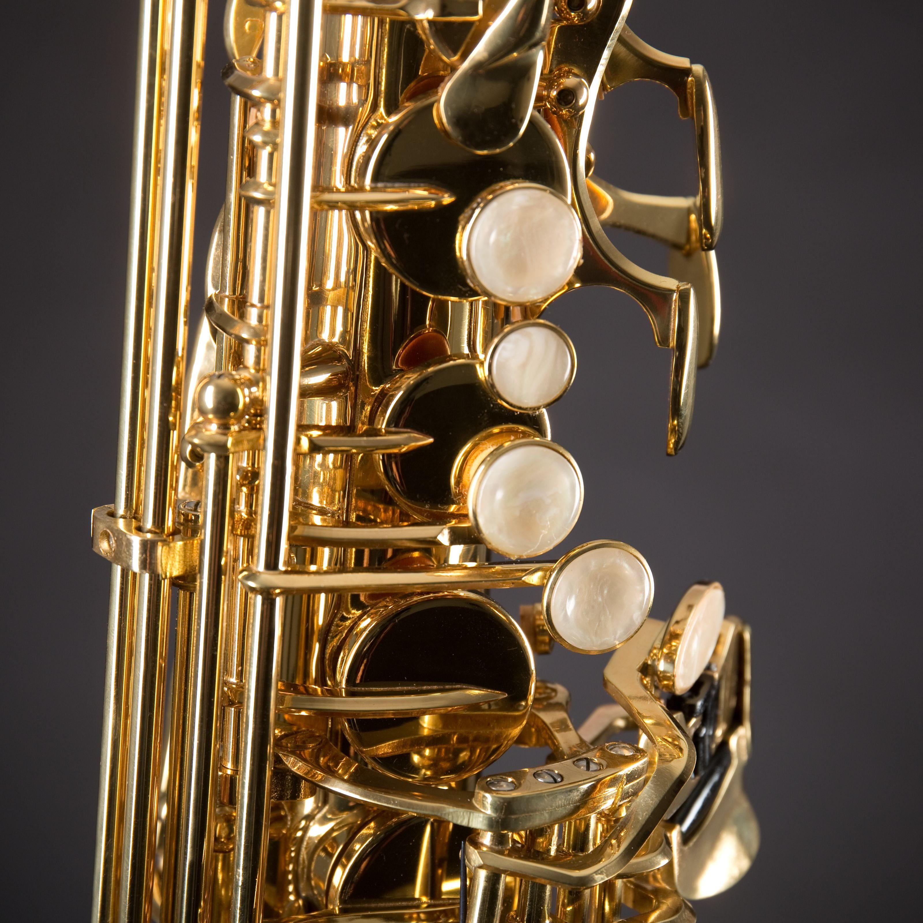 Monzani Saxophon, MZAS-350Y Alt Saxophon Professioneller Klang Leichtgängige Mechanik Pisoni Polster Inklusive Mundstück Wischer Koffer Gurt Messing Klarlack lackiert Graviert Stimmung Eb, Saxophone, Alt Saxophone, MZAS-350Y Alt Saxophon, Professioneller Klang, Leichtgängige