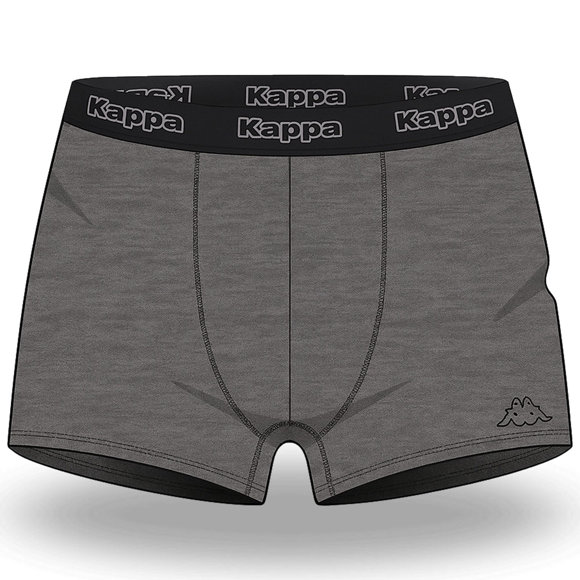 Kappa Boxershorts Herren 6er Pack – Unterhosen Größen M-XXL, Hochwertige Baumwolle (Spar-Set)