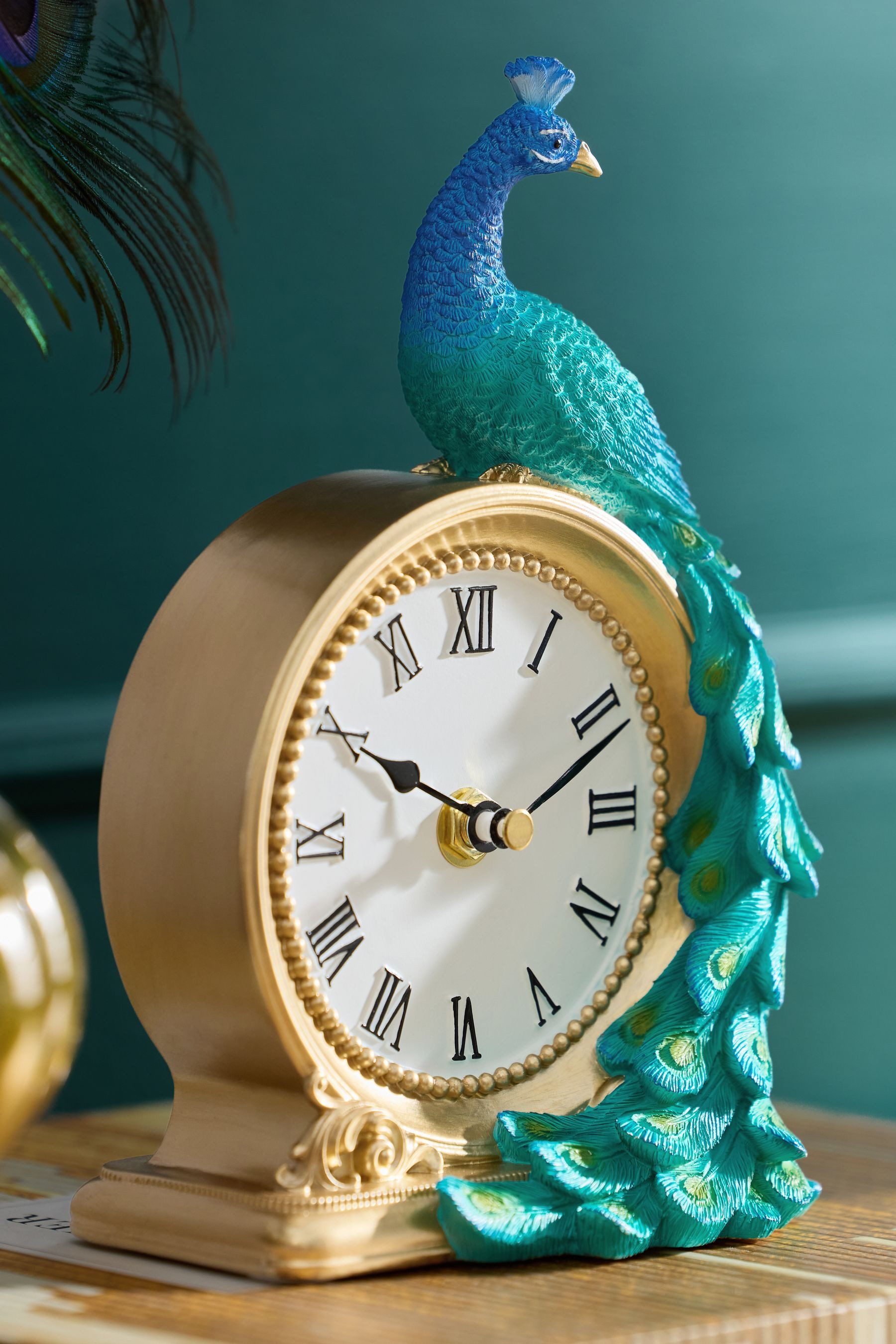 Next Tischuhr Kaminuhr, Pfau Benedict