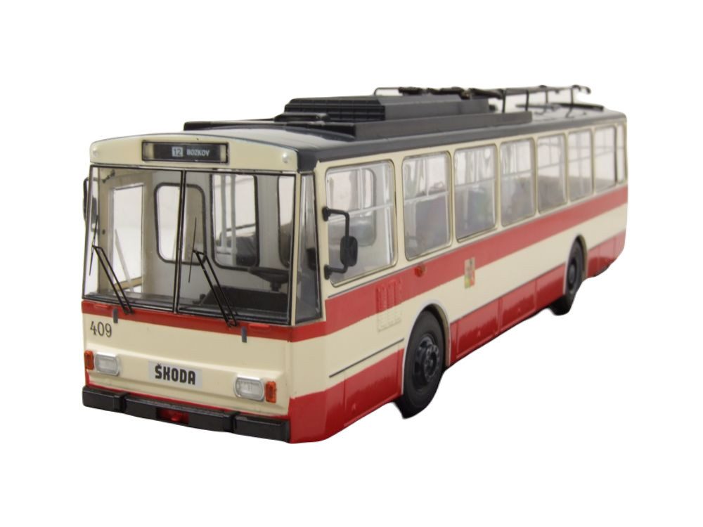 Premium ClassiXXs Modellauto Skoda 14TR Bus Pilzen CZ beige rot, Maßstab 1:43