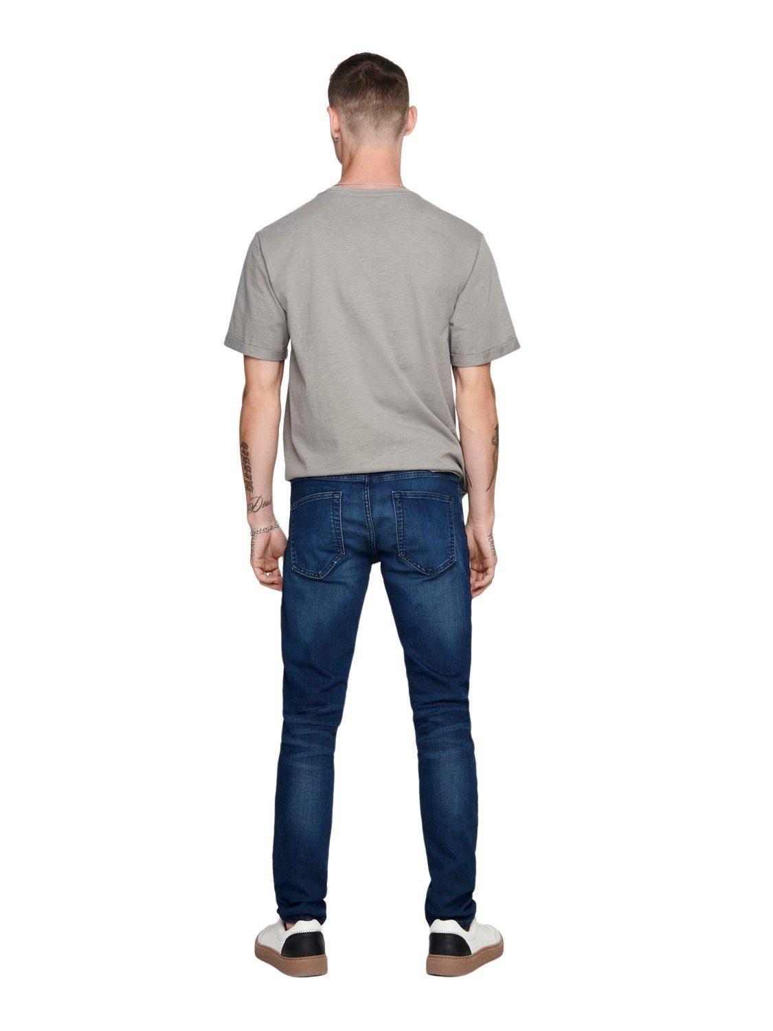 ONLY & SONS Slim-fit-Jeans ONSLOOM JOG DK BLUE PK 0431 mit Stretch