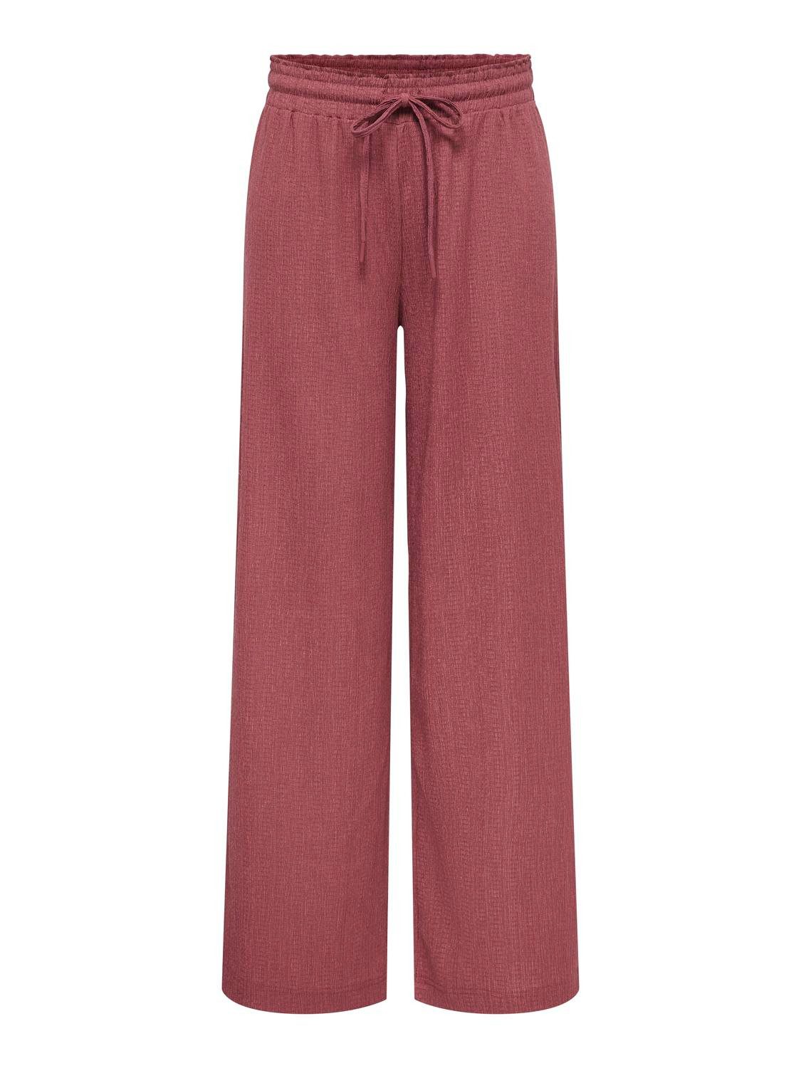 ONLY Schlupfhose ONLALTA MW STRING WIDE PANT PNT ZLO Materialmix, weite Beinform