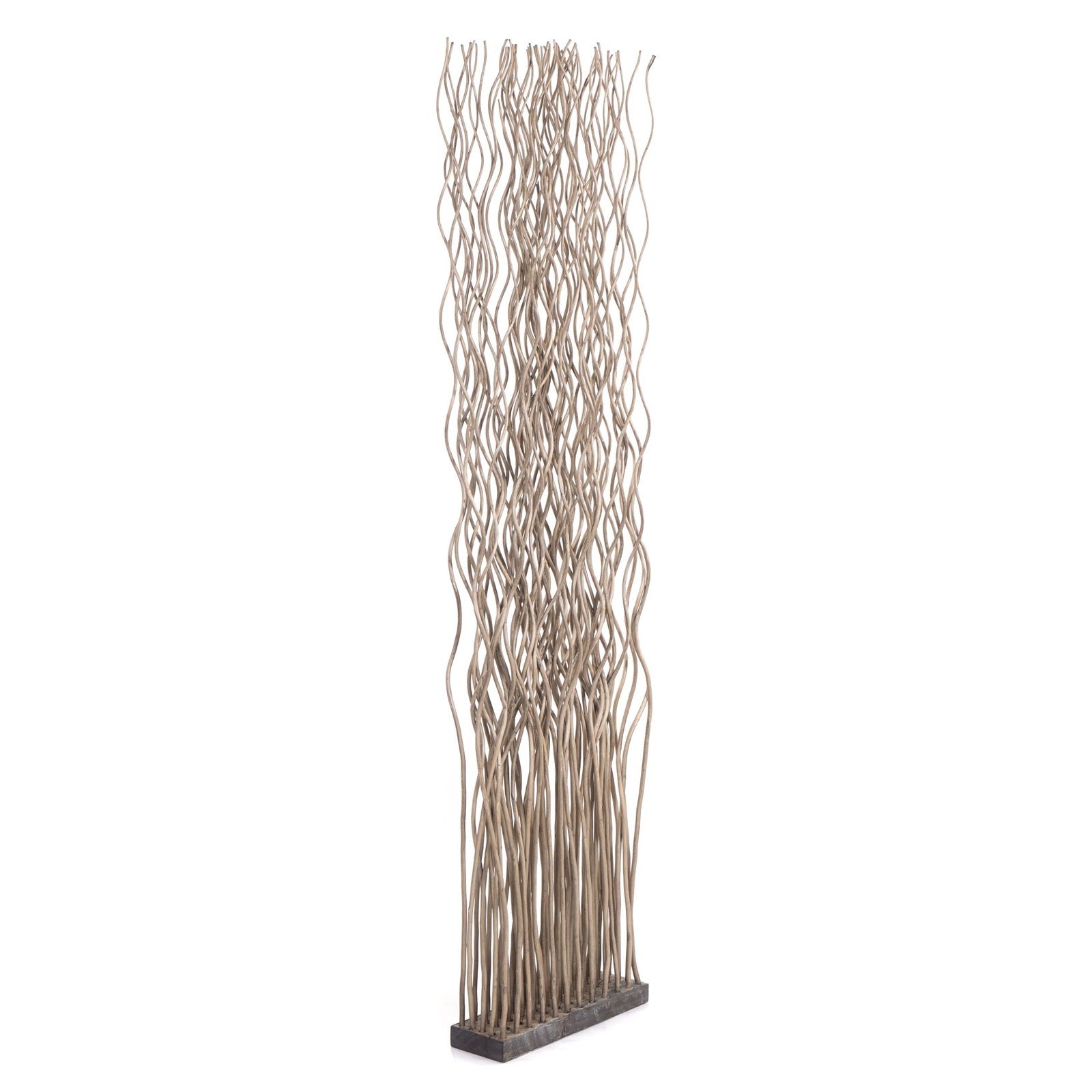 DESIGN DELIGHTS Paravent RAUMTEILER "WAVE", Weidenholz, 170x40cm (HxB), Paravent, Trennwand