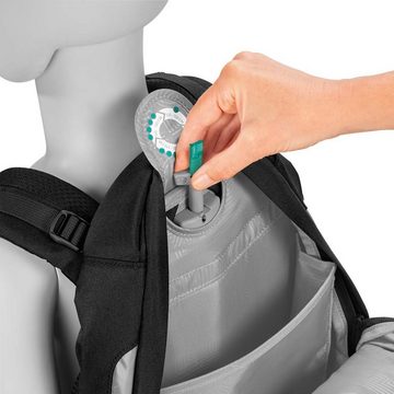 coocazoo Schulranzen Schulrucksack-Set MATE Electric Ice 3-teilig (Rucksack, Mäppchen, Sporttasche), ergonomisch, reflektiert, Körpergröße: 135 - 180 cm