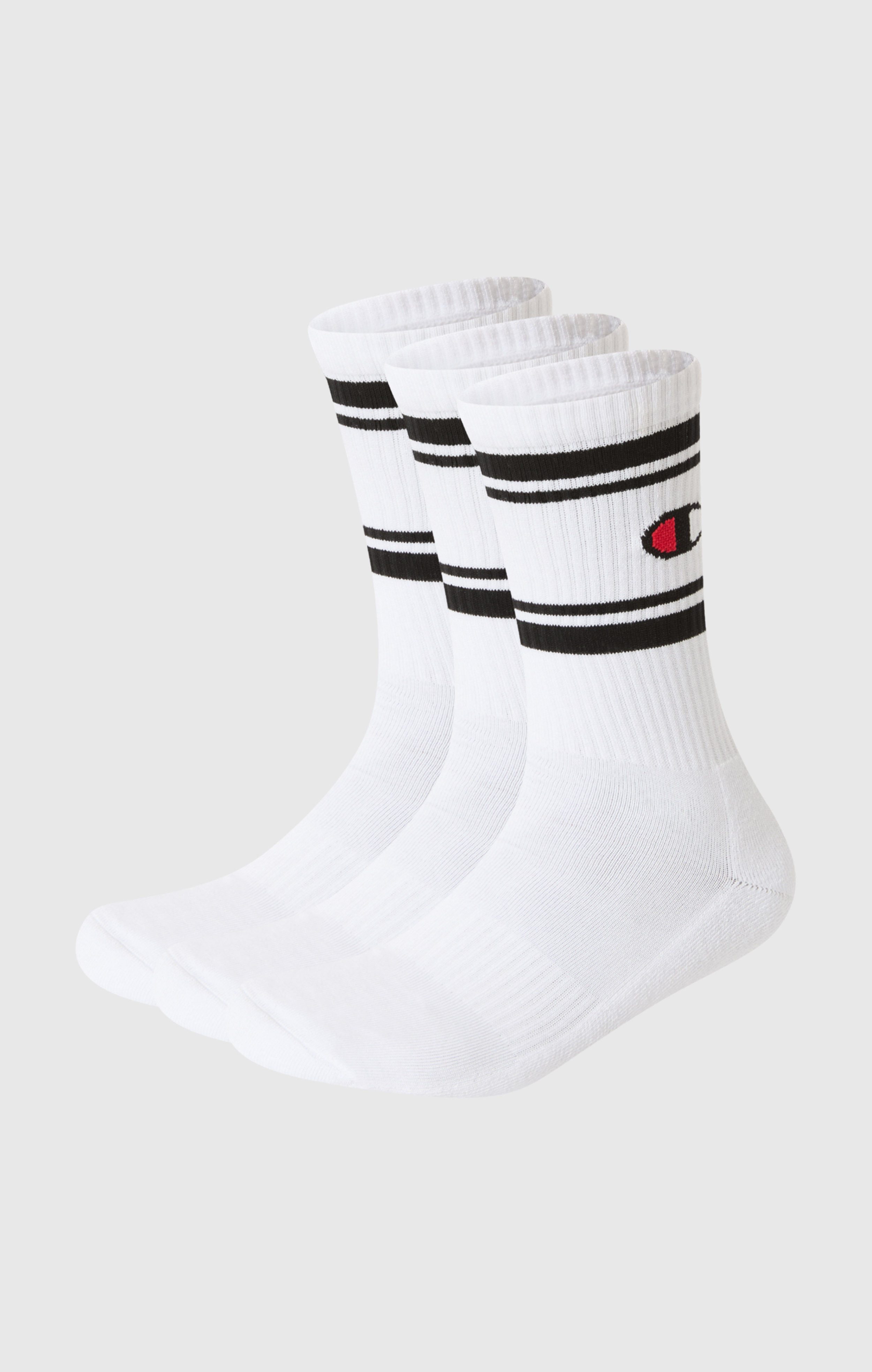 Champion Socken (Packung, 3-Paar) unifarben oder geringelt, Packung mit 3 Paar, elastisches Material