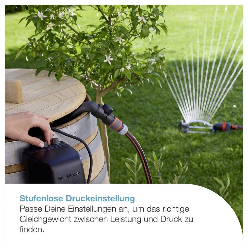 GARDENA Gartenpumpe Akku-Regenfasspumpe 2600 Comfort 18V P4A solo