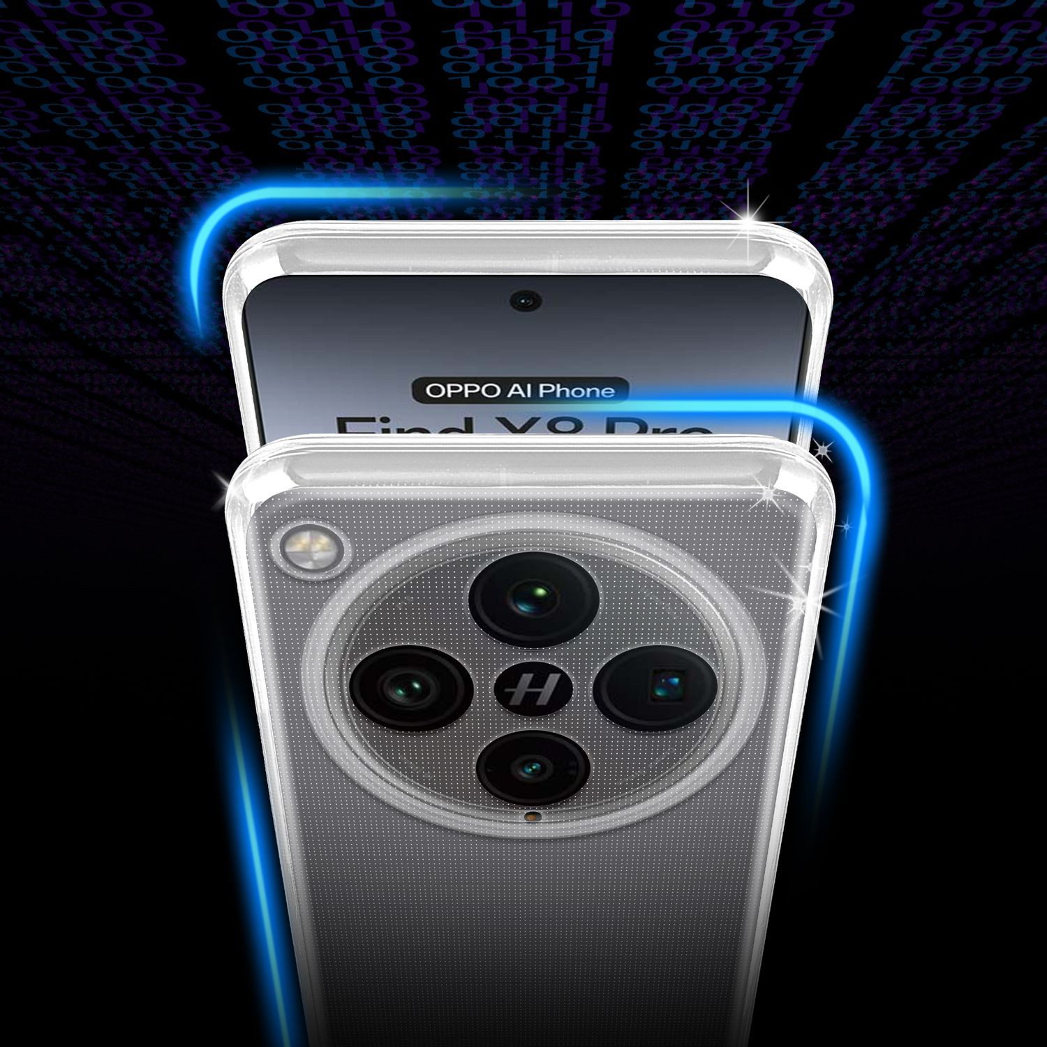 Cadorabo Handyhülle für OPPO Find X8 Pro 5G Hülle OPPO Find X8 Pro 5G, Hülle TPU Silikon Handy Schutzhülle Slim Transparent Case Cover