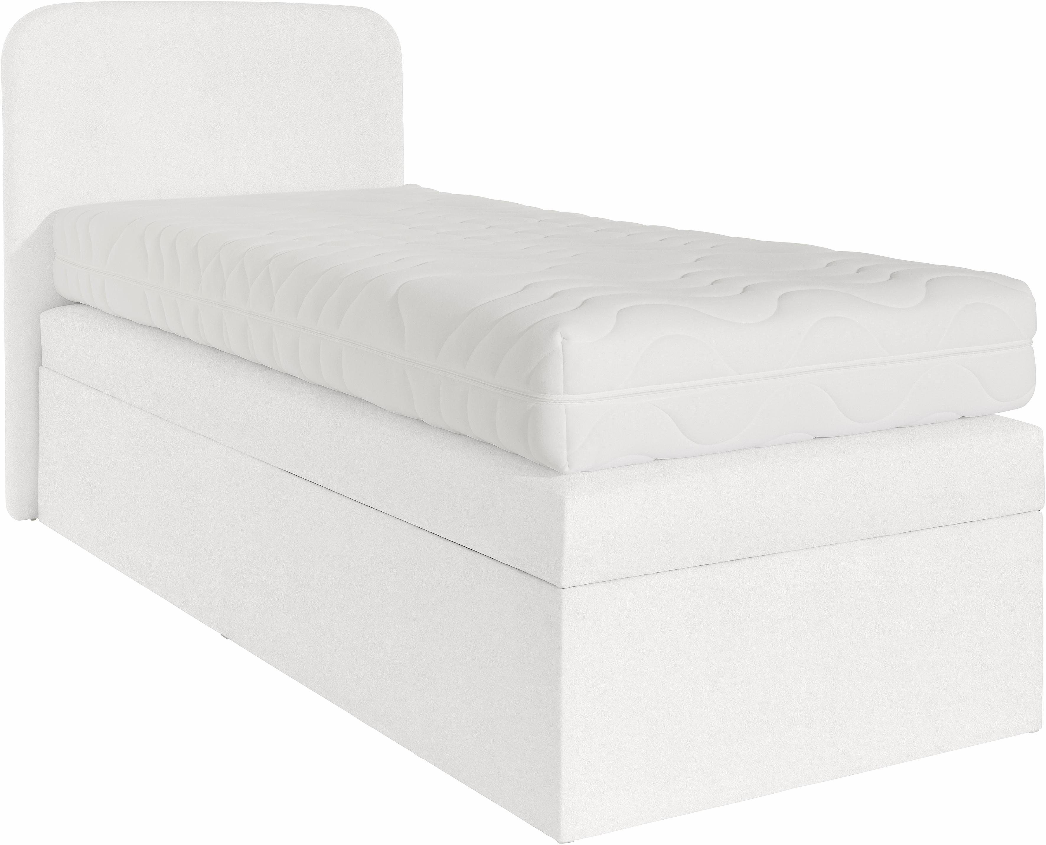 Westfalia Schlafkomfort Boxspringbett, mit Zierkissen und verchromten Kufen günstig online kaufen