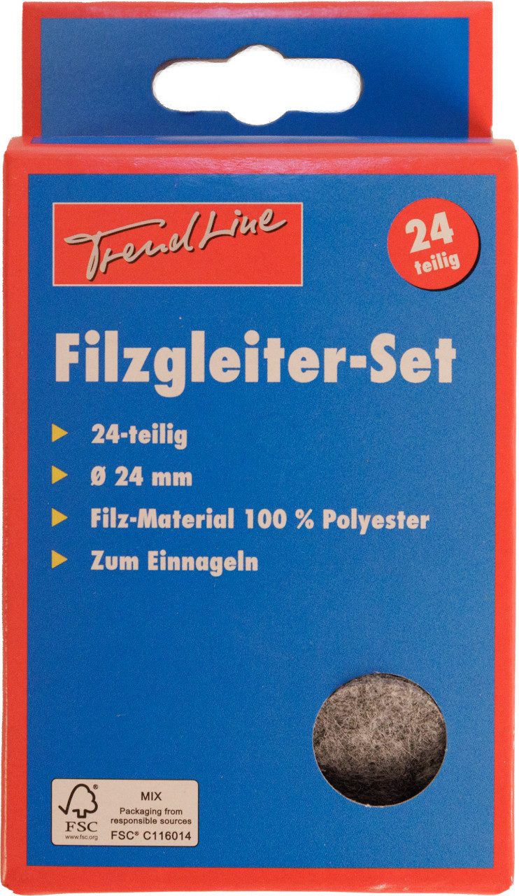 Trend Line Filzgleiter TrendLine Filzgleiter Ø 24 mm braun 24-Stück