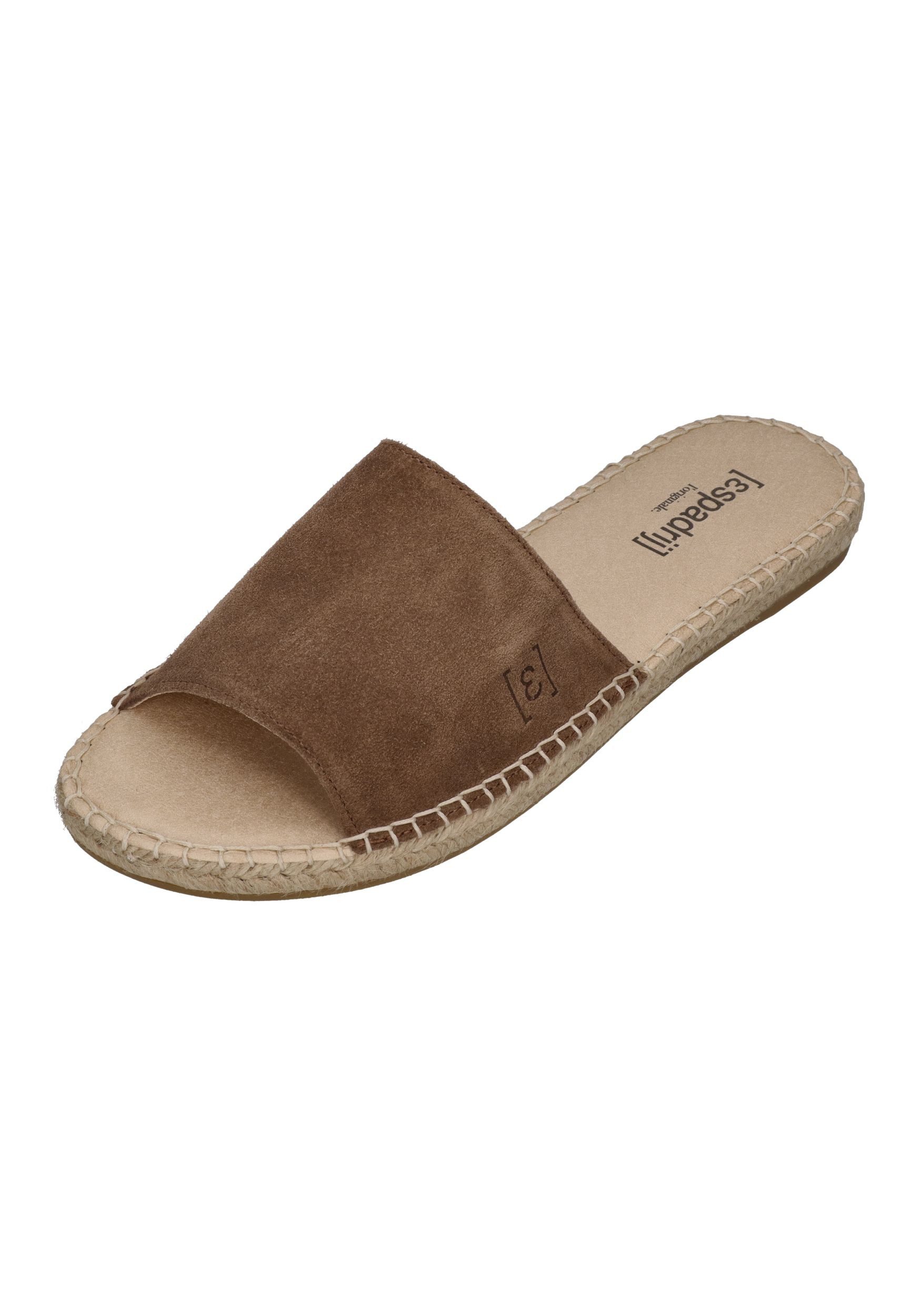 espadrij l´originale PLAGE VELOUR Pantolette Marron