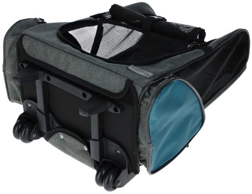 Kerbl Tiertransportbox Kerbl Trolley Vacation, grau/blau, 41x26x55 cm, 80570