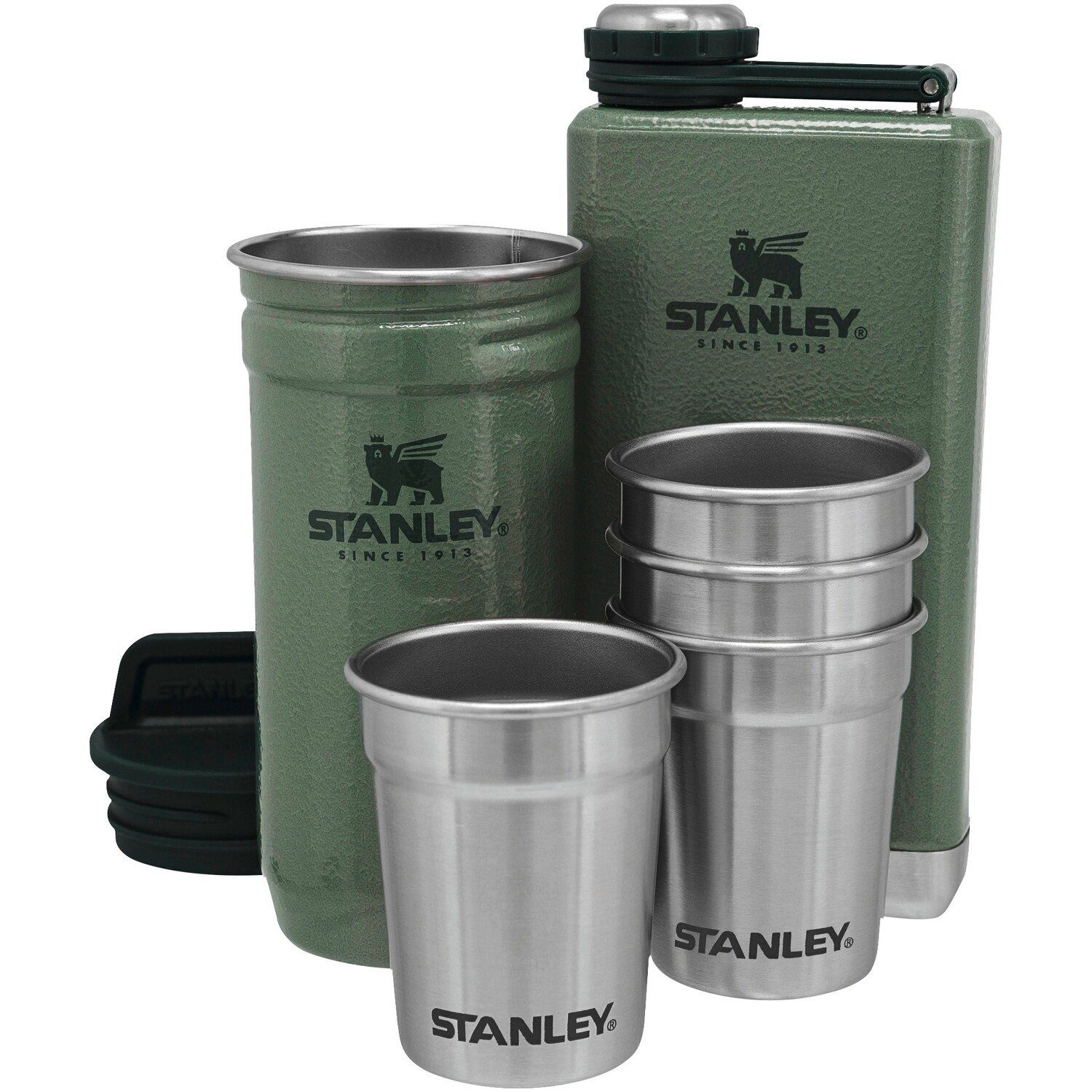Stanley 1913 STANLEY Isolierflasche Adventure Pre-Party Shot & Flask Set Grün