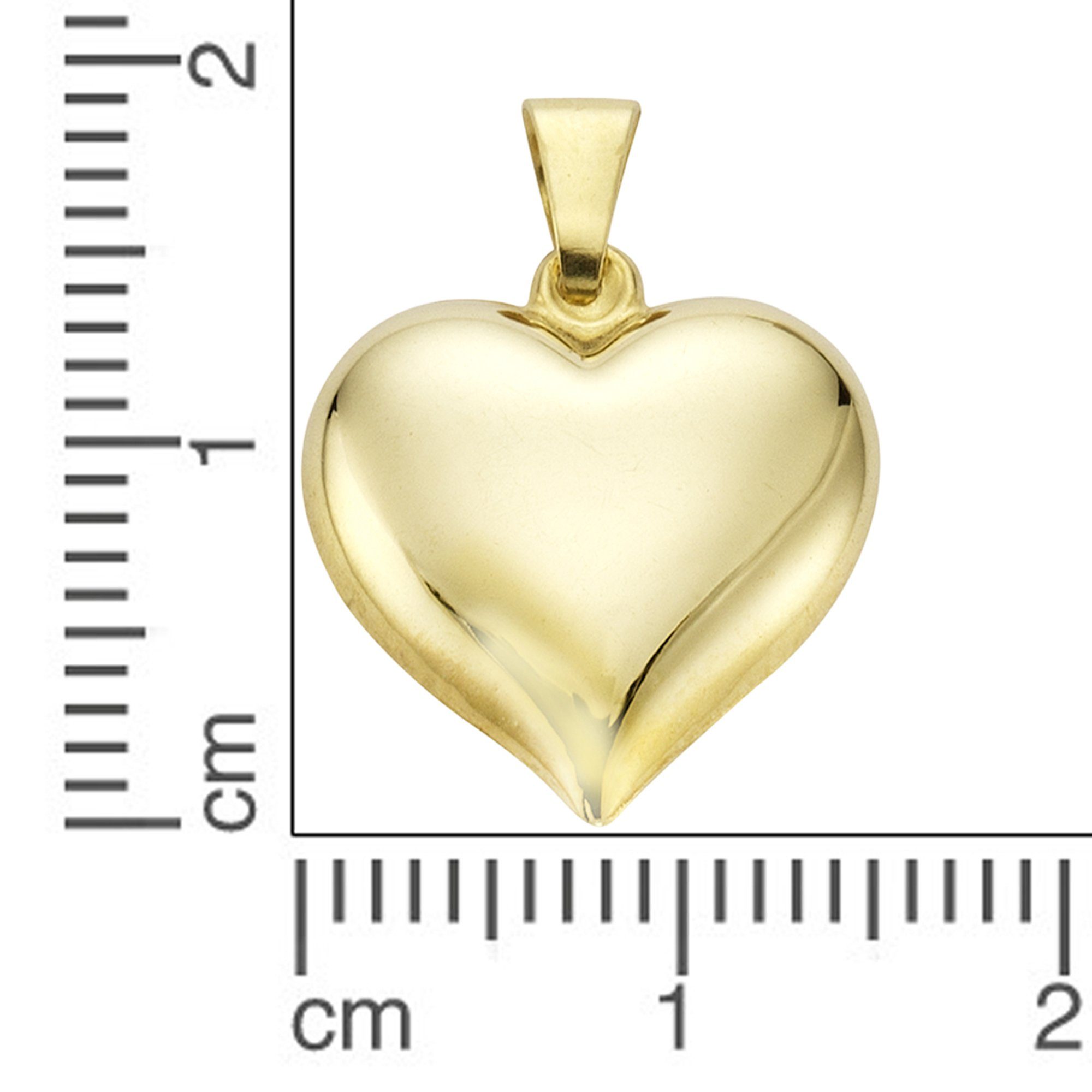 Fascination by Ellen K. Kettenanhänger Gold 333 Motiv Herz günstig online kaufen