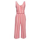 LASCANA Culotte-Overall aus strukturierter Ware, sommerlicher Jumpsuit mit Streifen