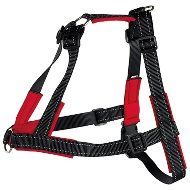 TRIXIE Hunde-Halsband „Hundegschirr Lead’n’Walk Soft Größe L-XL 65-105 cm Schwarz 13057“