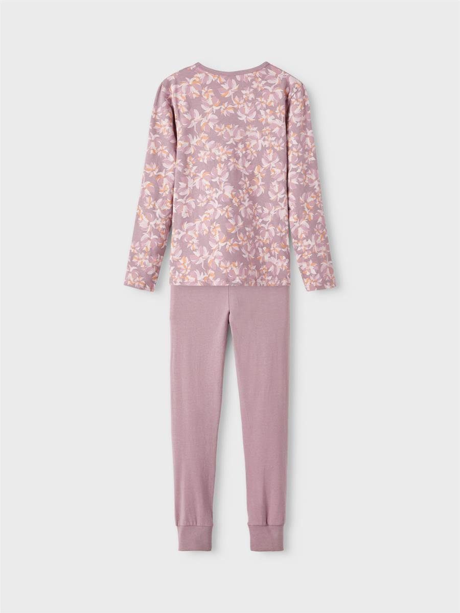 Name It mit Blumenmuster und NKFNIGHTSET Hose) Oberteil (Set, Pyjama 2 tlg., x