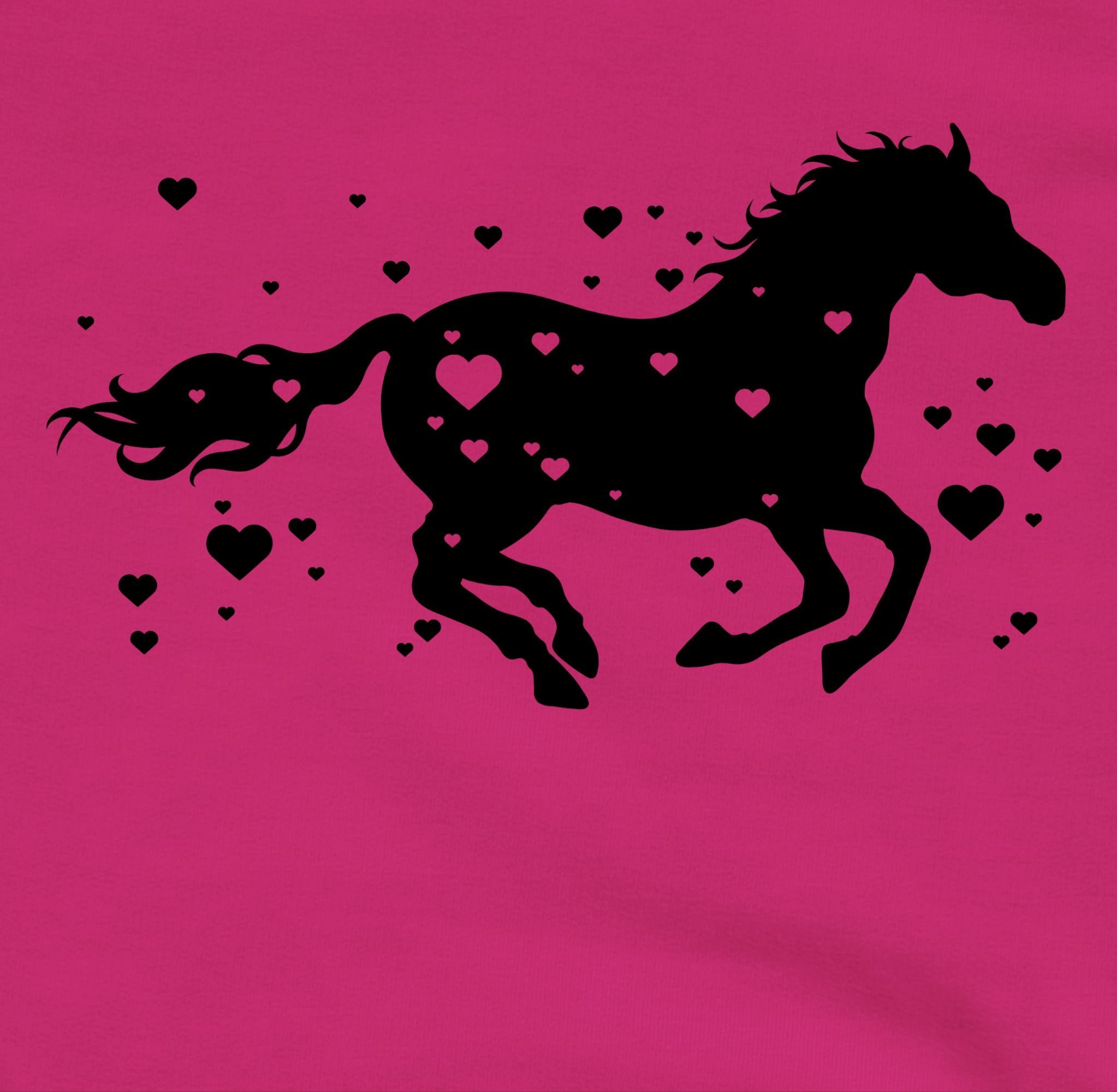 Pferd Pferde Reiten Pferd Shirtracer Laufendes 1 Fuchsia Sweatshirt