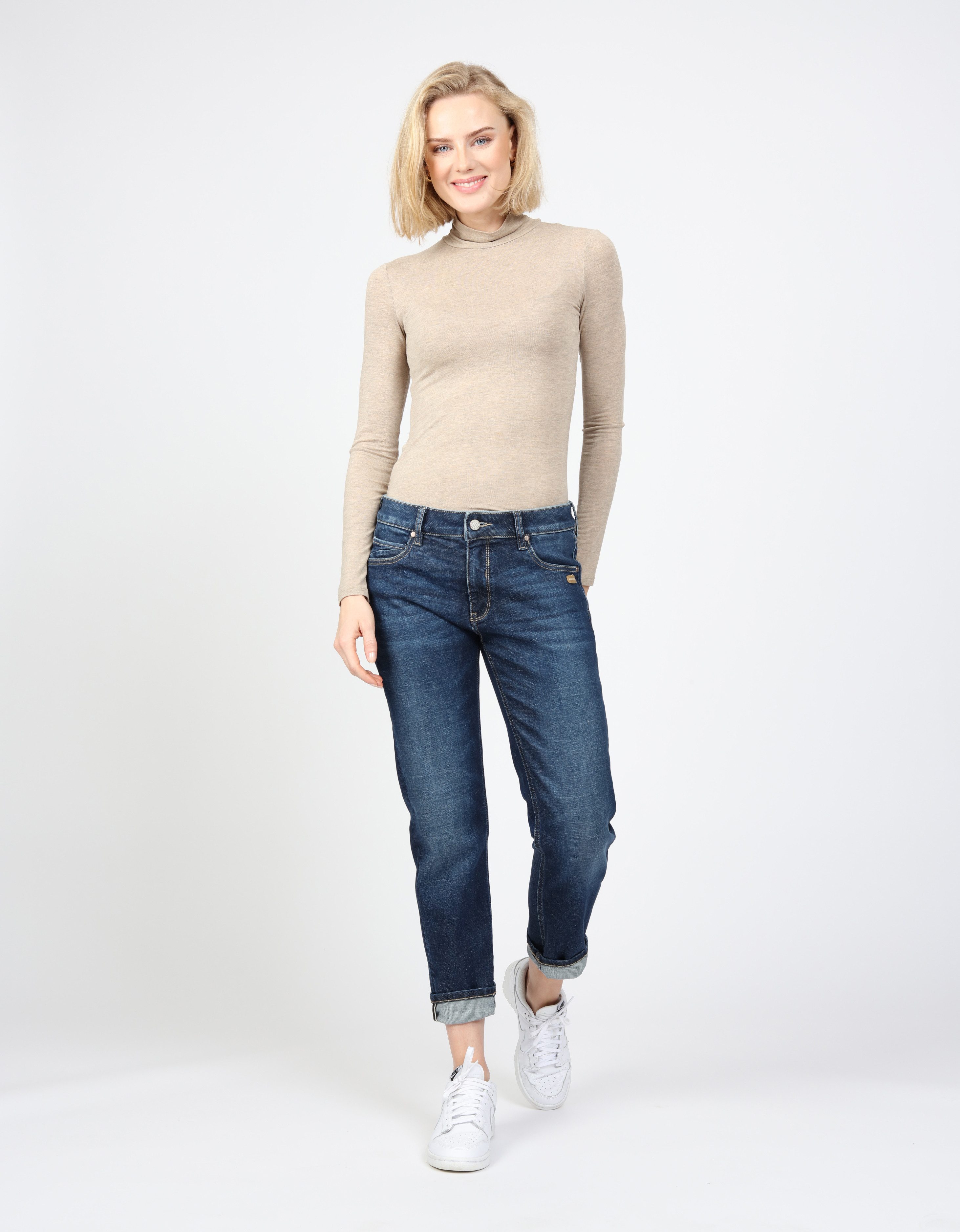 GANG Boyfriend-Jeans 94NADIA 5-Pocket Style mit Reißverschluss und Knopf – Bild 5 von 5