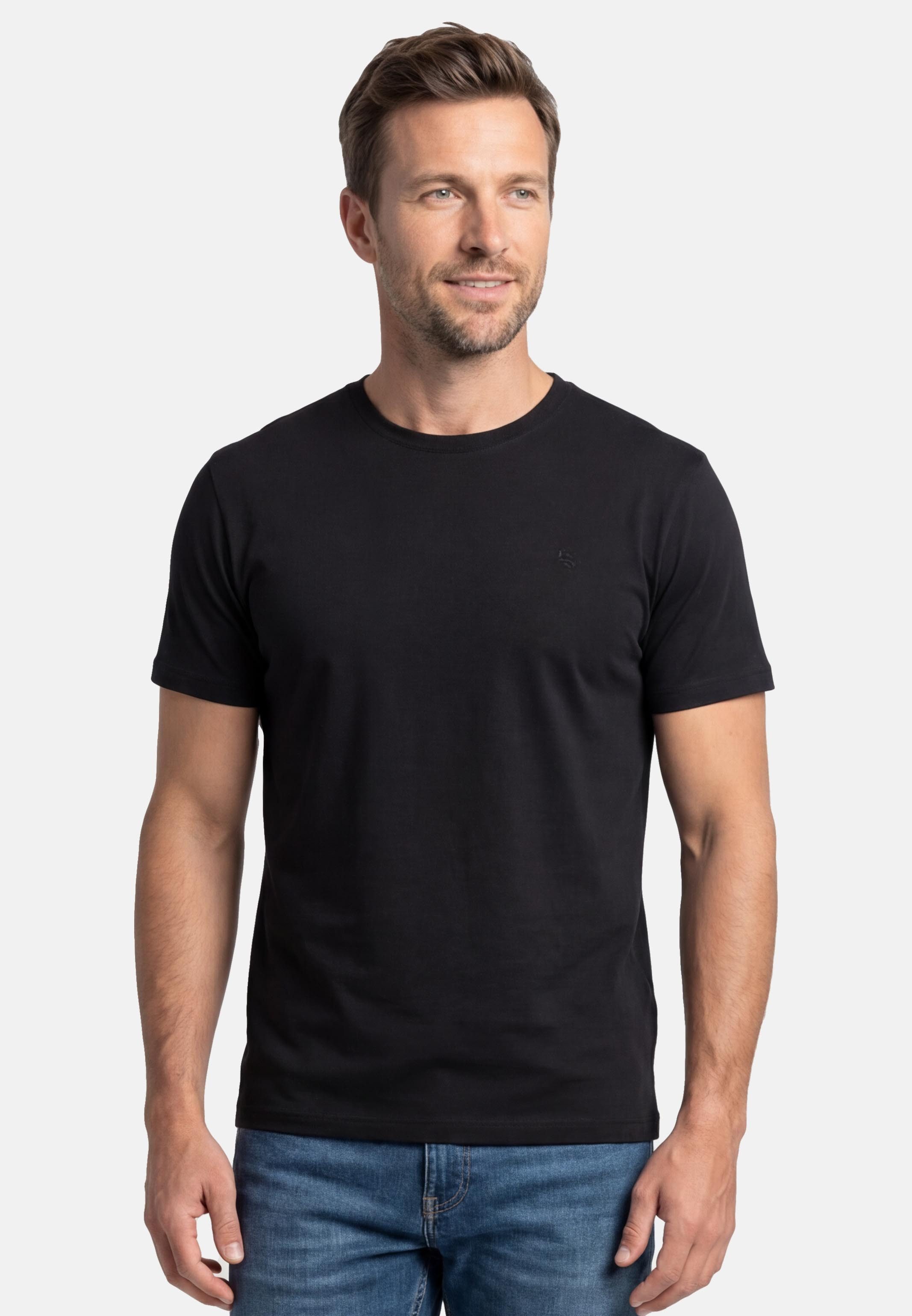 LERROS T-Shirt 3er Pack Basic (Spar-Set, 3-tlg) T-Shirt - Baumwolle - Atmungsaktiv - Angenehmes weiches Material