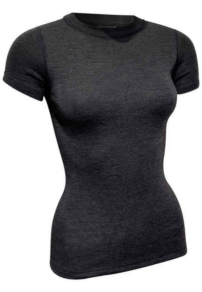 DRASSN Unterhemd Oberlind Damen Merino kurzarm Shirt Unterwäsche (1-St) MADE IN EU - 100% Merino