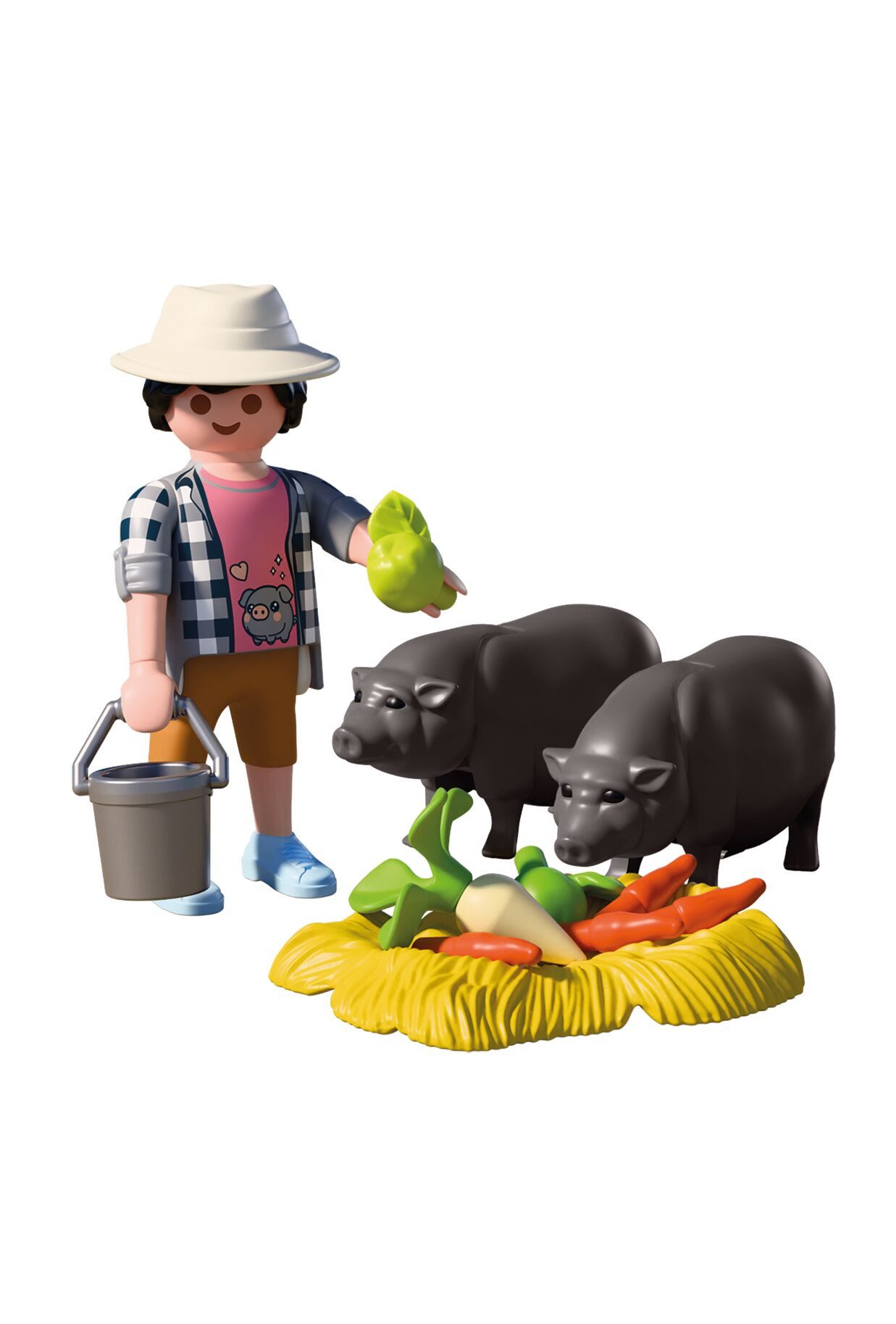Playmobil® Landwirt mit Hängebauchschwein (72171), Country Konstruktions-Spielset