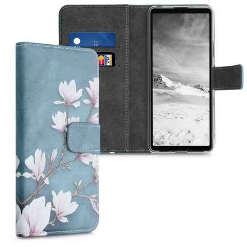 kwmobile Handyhülle Wallet Case für Sony Xperia 10 III, Hülle mit Ständer Kartenfächer - Handyhülle