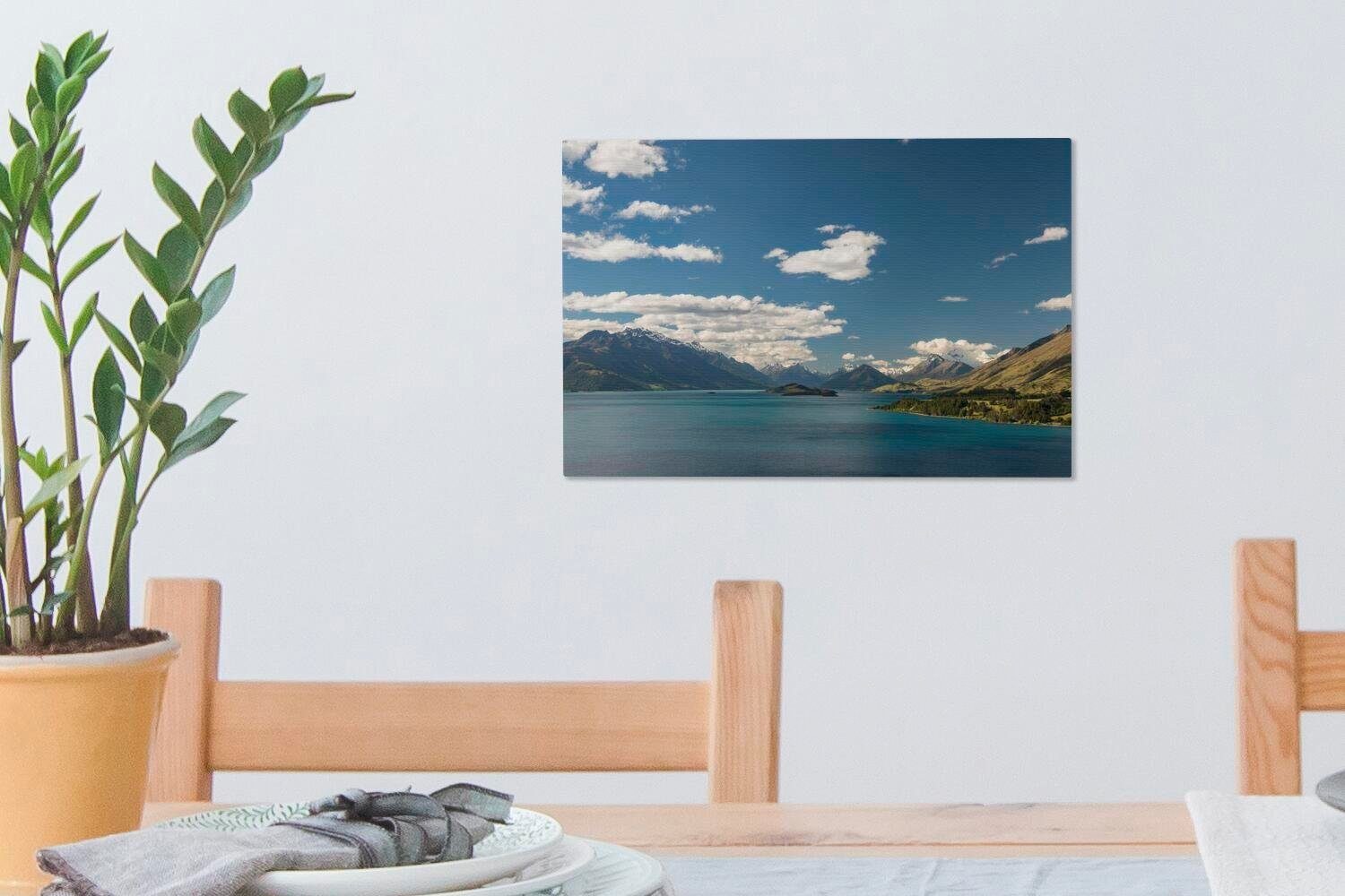 Wasser 30x20 in Neuseeland, Wandbild Aufhängefertig, Aspiring OneMillionCanvasses® Leinwandbilder, Mount Leinwandbild Wanddeko, Park St), National (1 im cm