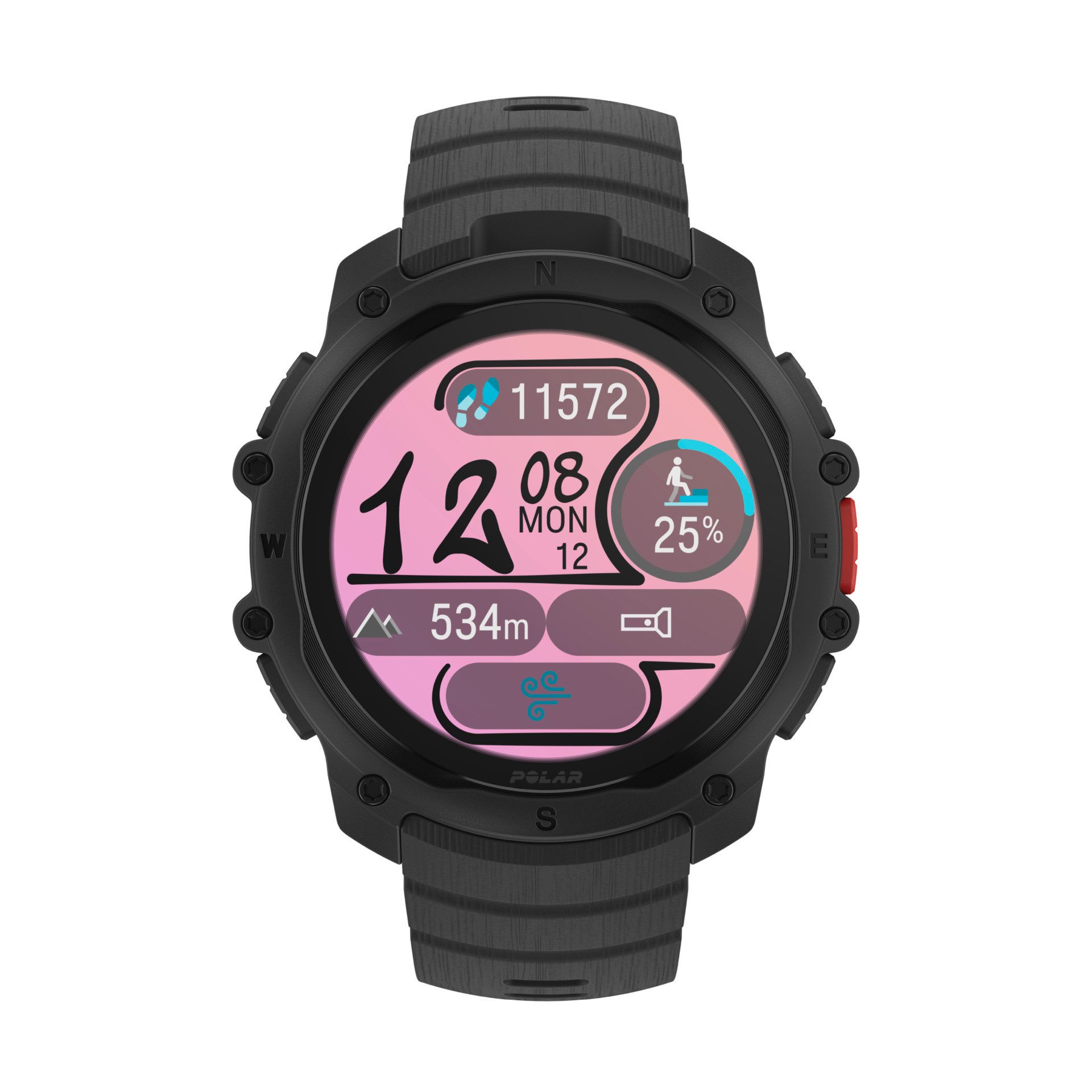 Polar Street X Smartwatch (3,25 cm/1,28 Zoll)