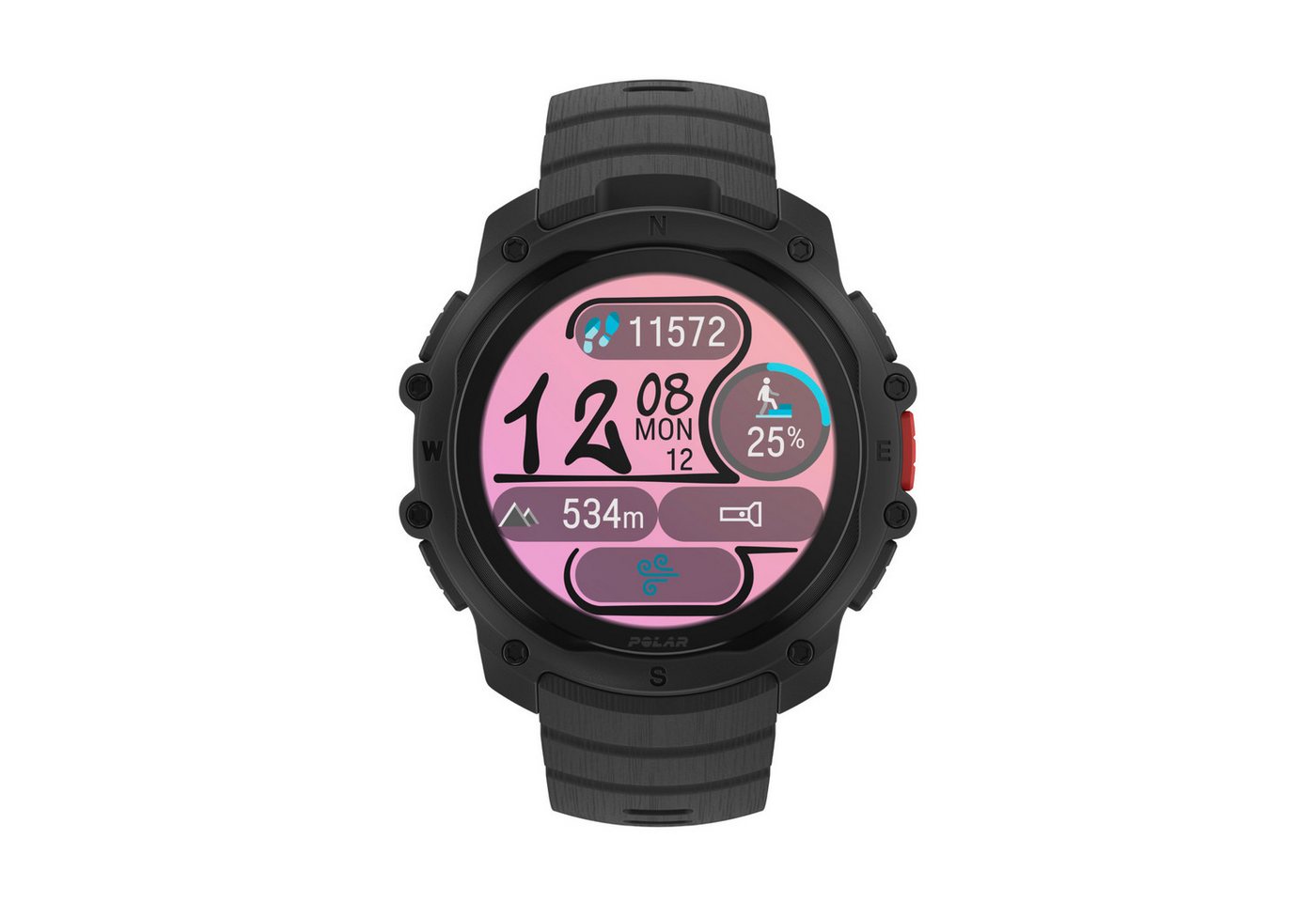 Polar Street X Schwarz 45 mm