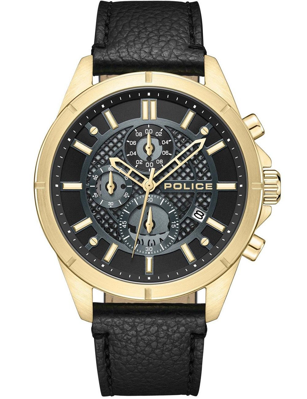 Quarzuhr Police PEWGC0054001 Herrenuhr Burbank Chronograph 45mm 5ATM Police PEWGC0054001 Herrenuhr Burbank Chronograph 45mm 5ATM