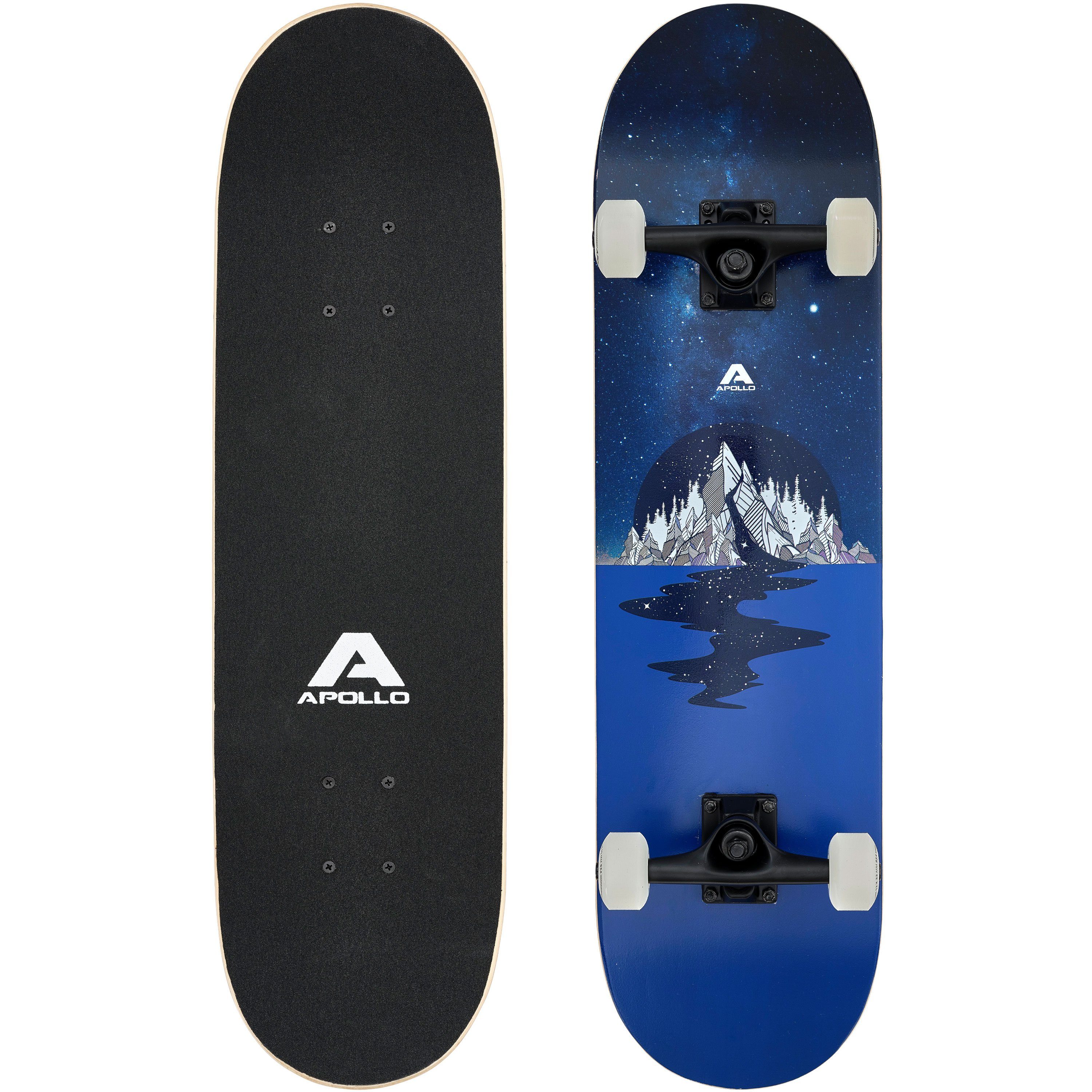 Apollo Skateboard Skateboard Kinder und Erwachsene Wood Board, Kinder Skateboard ab 6 Jahre
