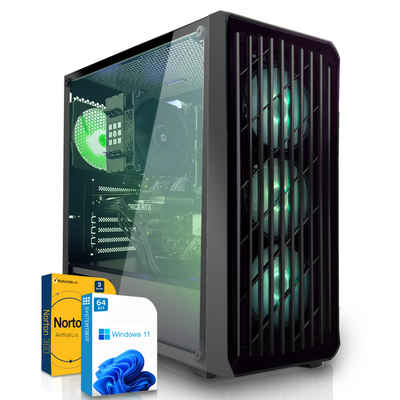 SYSTEMTREFF Gaming-PC (AMD Ryzen 5 5600, GeForce RTX 4060, 16 GB RAM, 1000 GB SSD, Luftkühlung, Windows 11, WLAN)