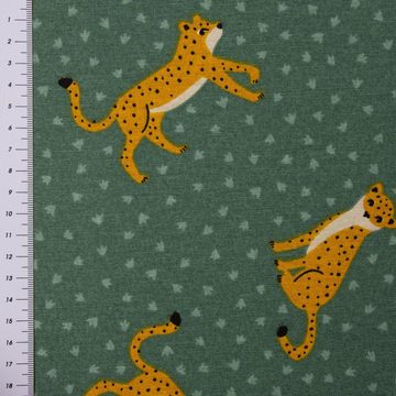 SCHÖNER LEBEN. Dekokissen SCHÖNER LEBEN. Kissenhülle Ottoman Leopard Punkte grün gelb
