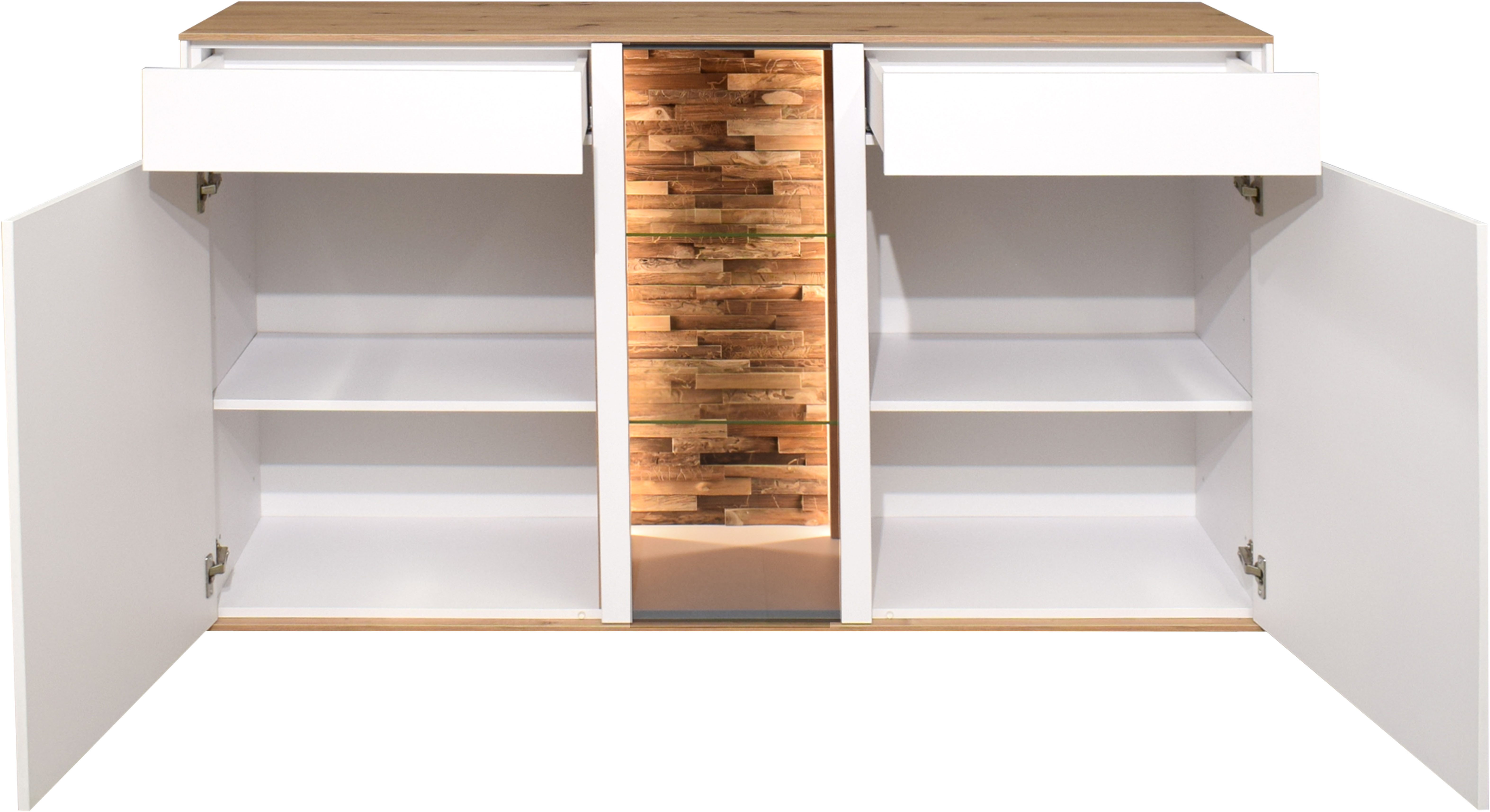 Mäusbacher Kommode, Faro Sideboard B 159 cm, inkl. Beleuchtung, Push to open Funktion